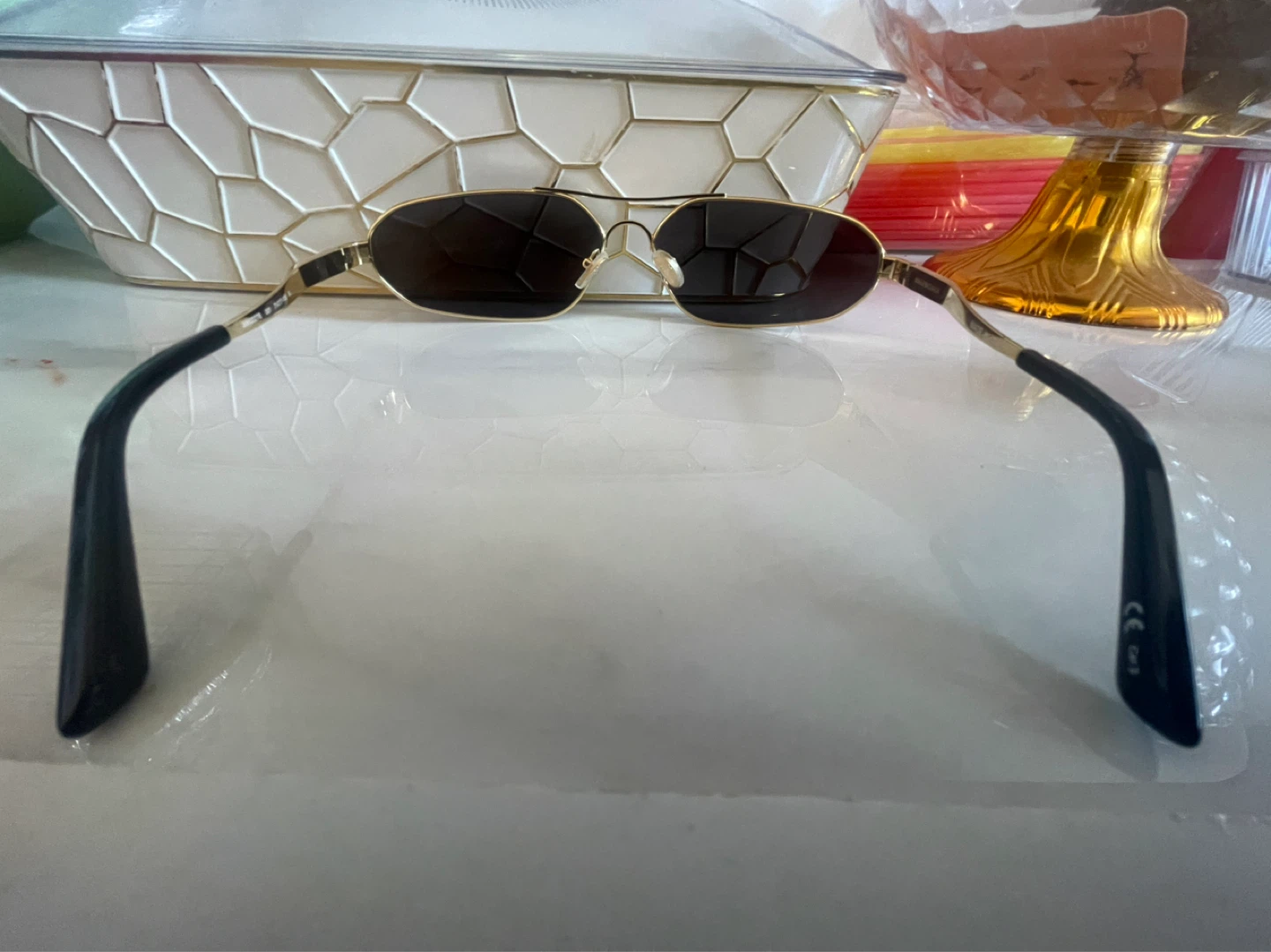Balenciaga Aviator Sunglasses - Gold