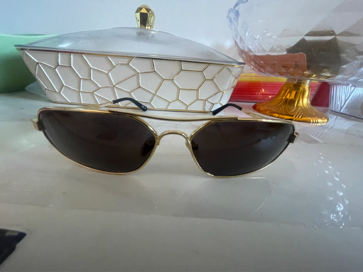 Balenciaga Aviator Sunglasses - Gold - photo 3