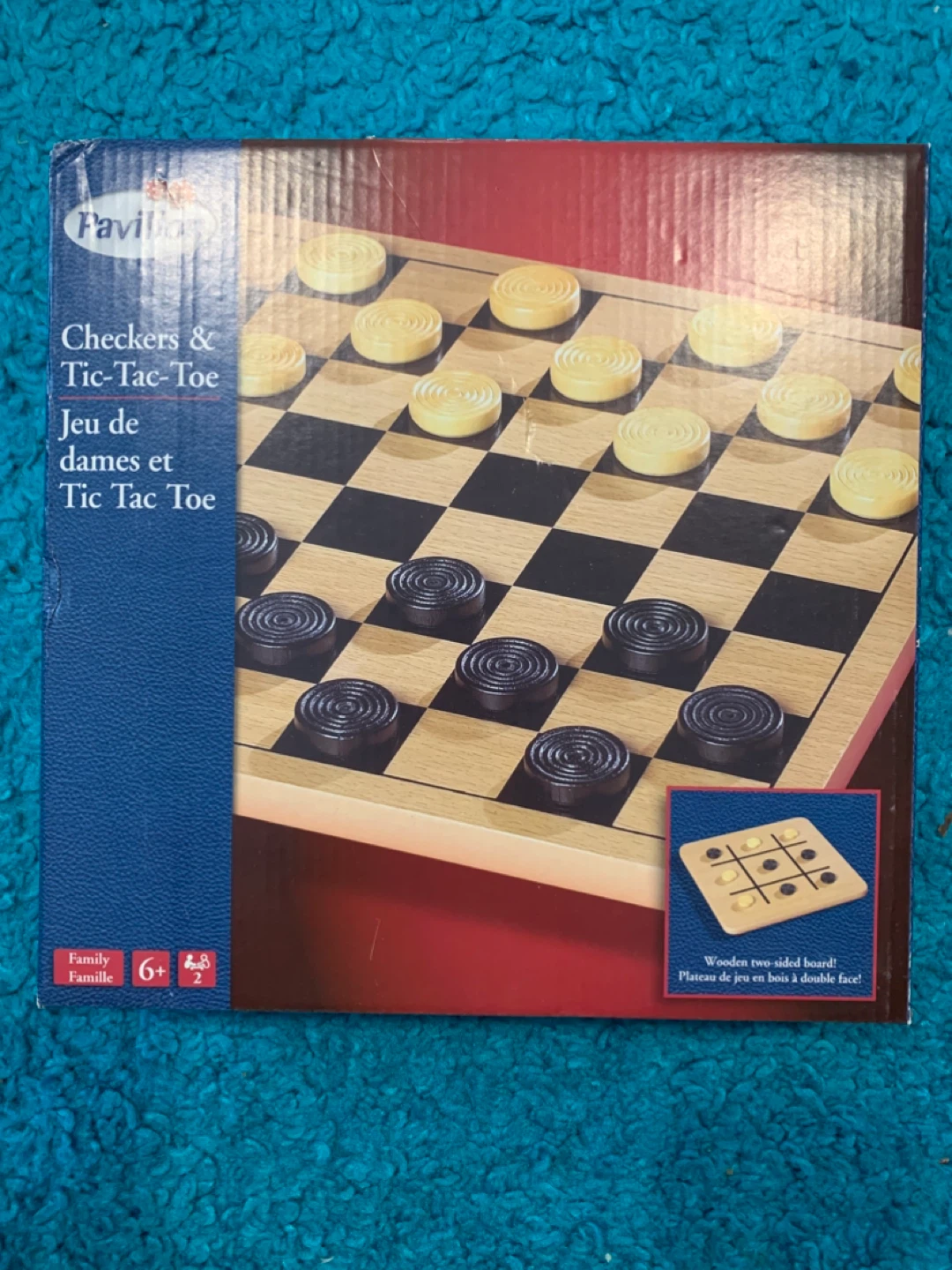Pavilion Checkers & Tic-Tac-Toe Game