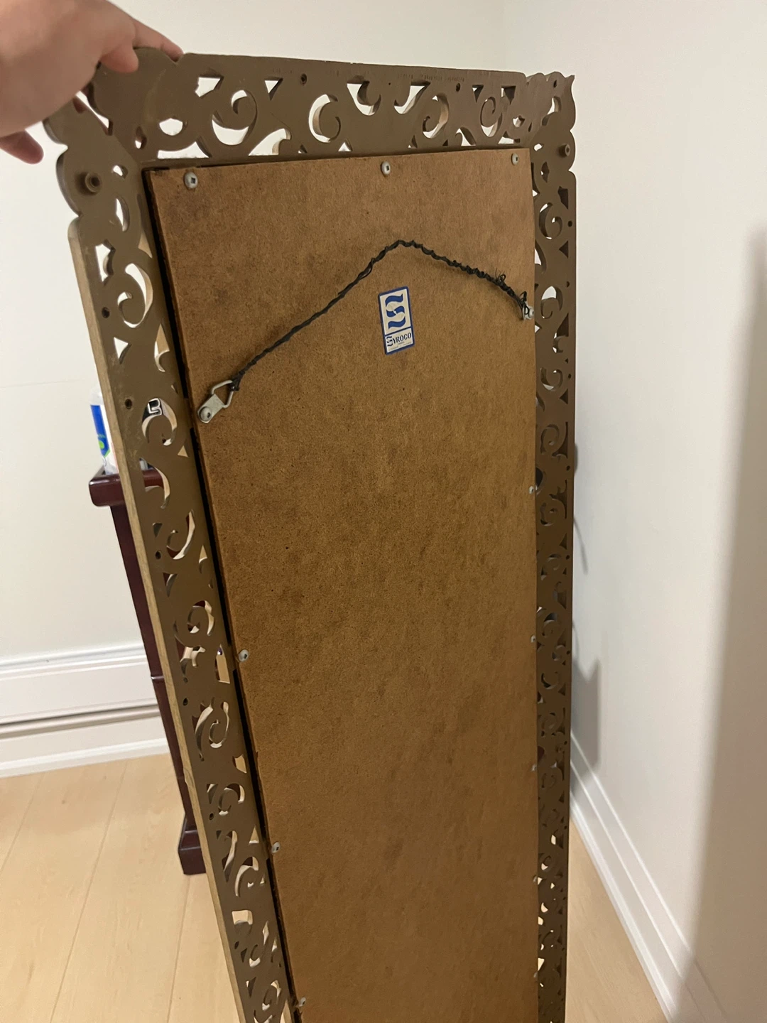 Ornate Gold Framed Full Length Vintage Mirror - photo 3