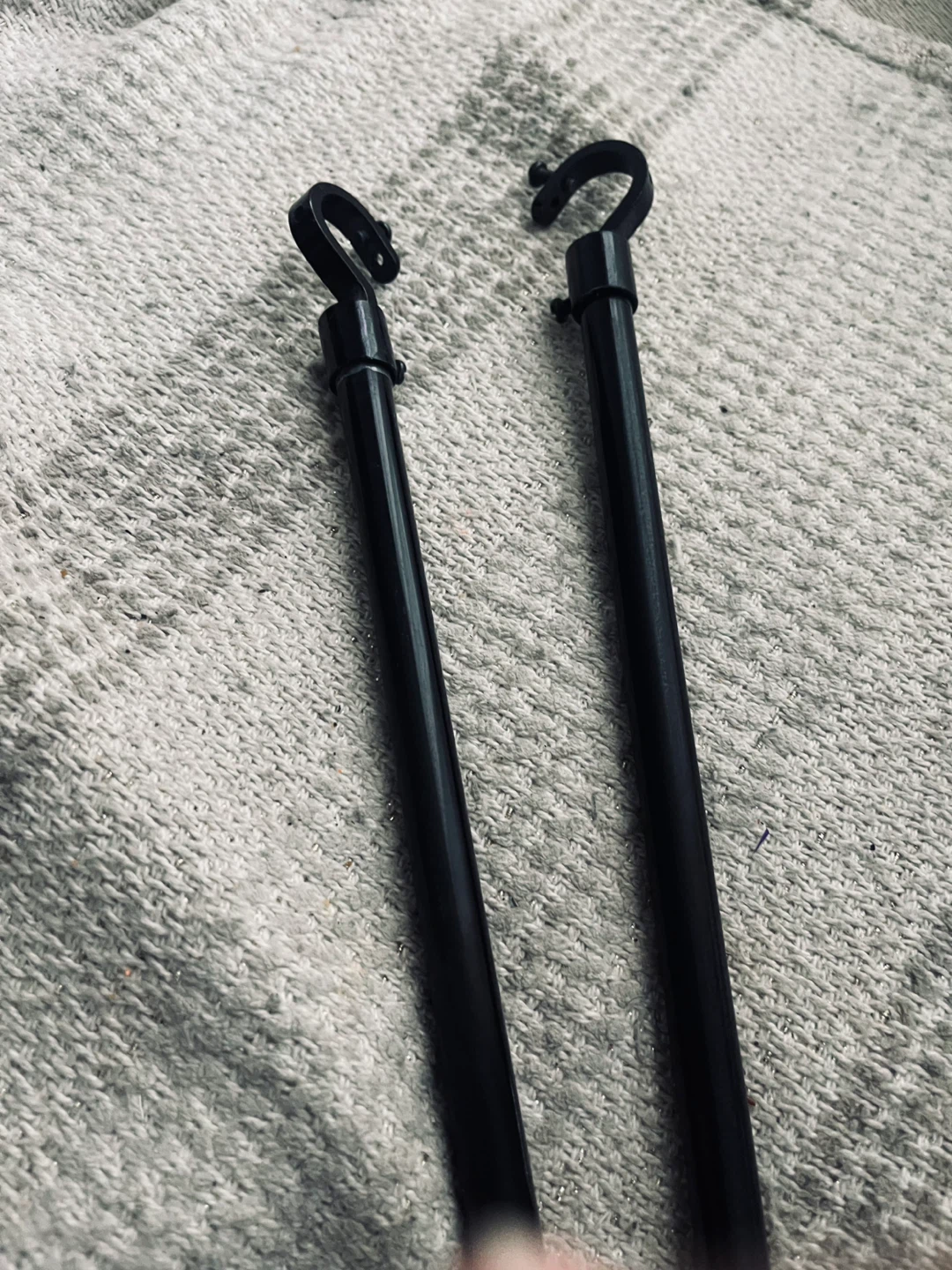 Black Curtain Rods (2 pcs) - photo 2