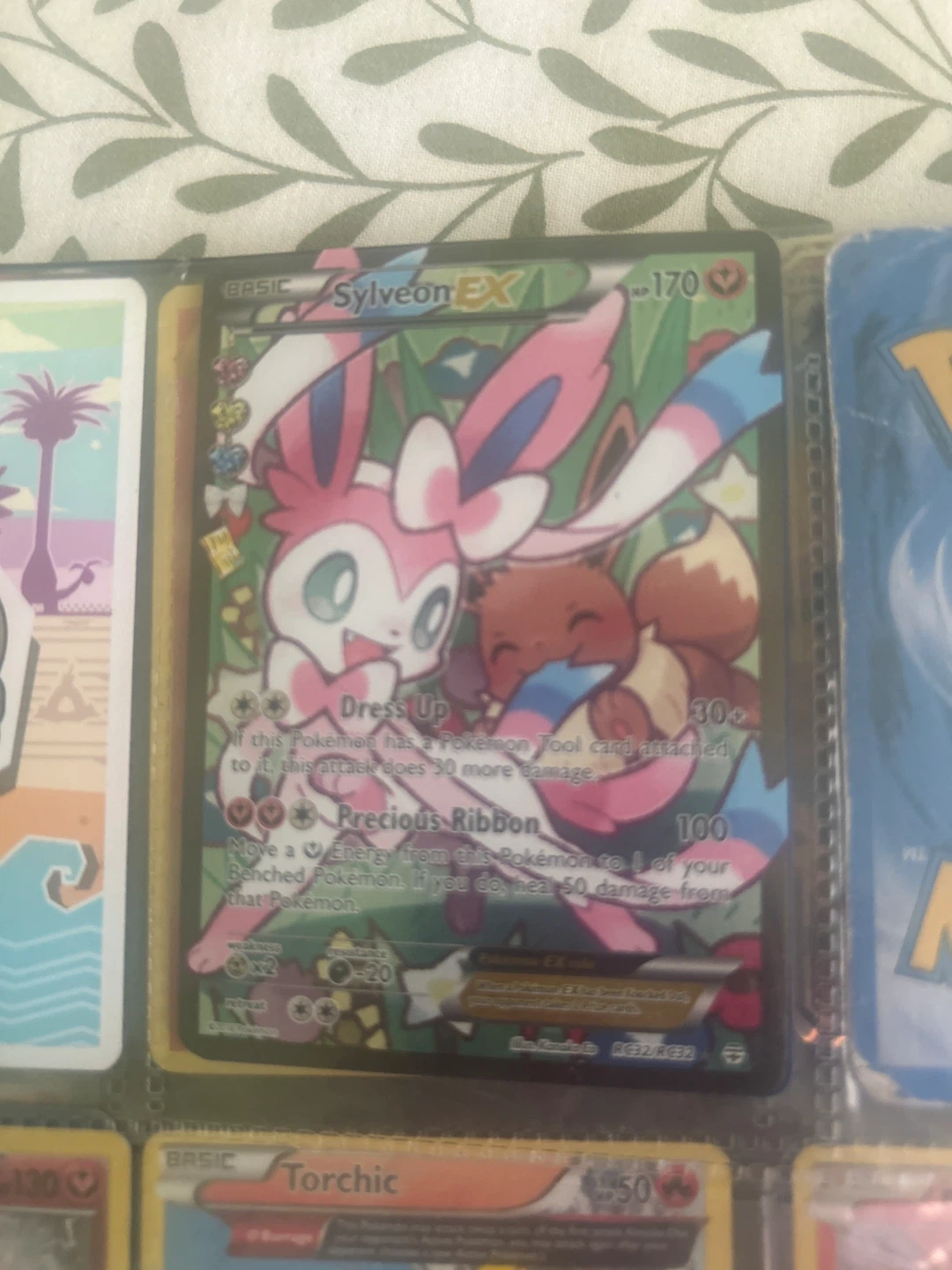 SEND OFFERS Sylveon EX Pokémon Card