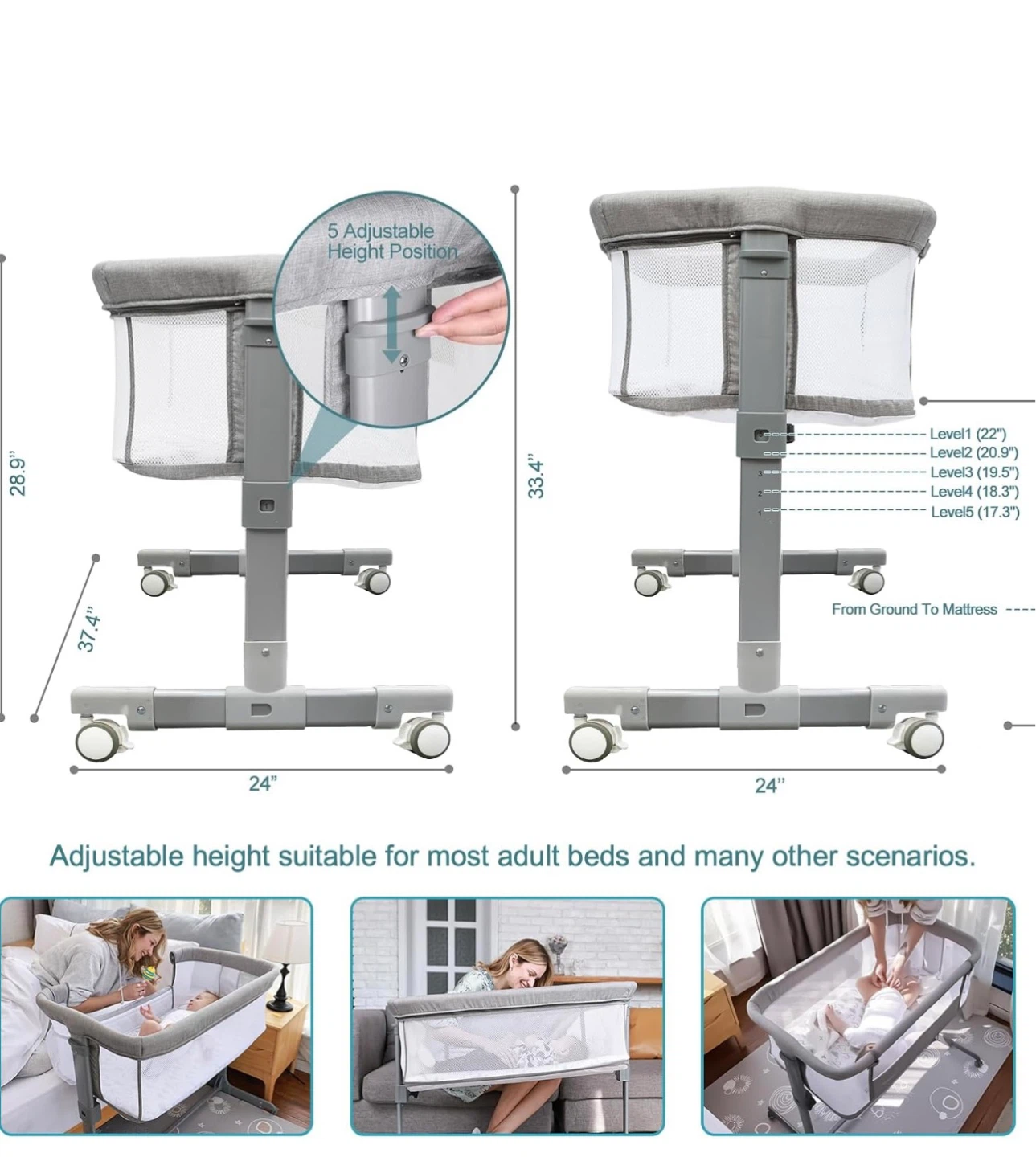 TCBunny bedside bassinet - photo 5