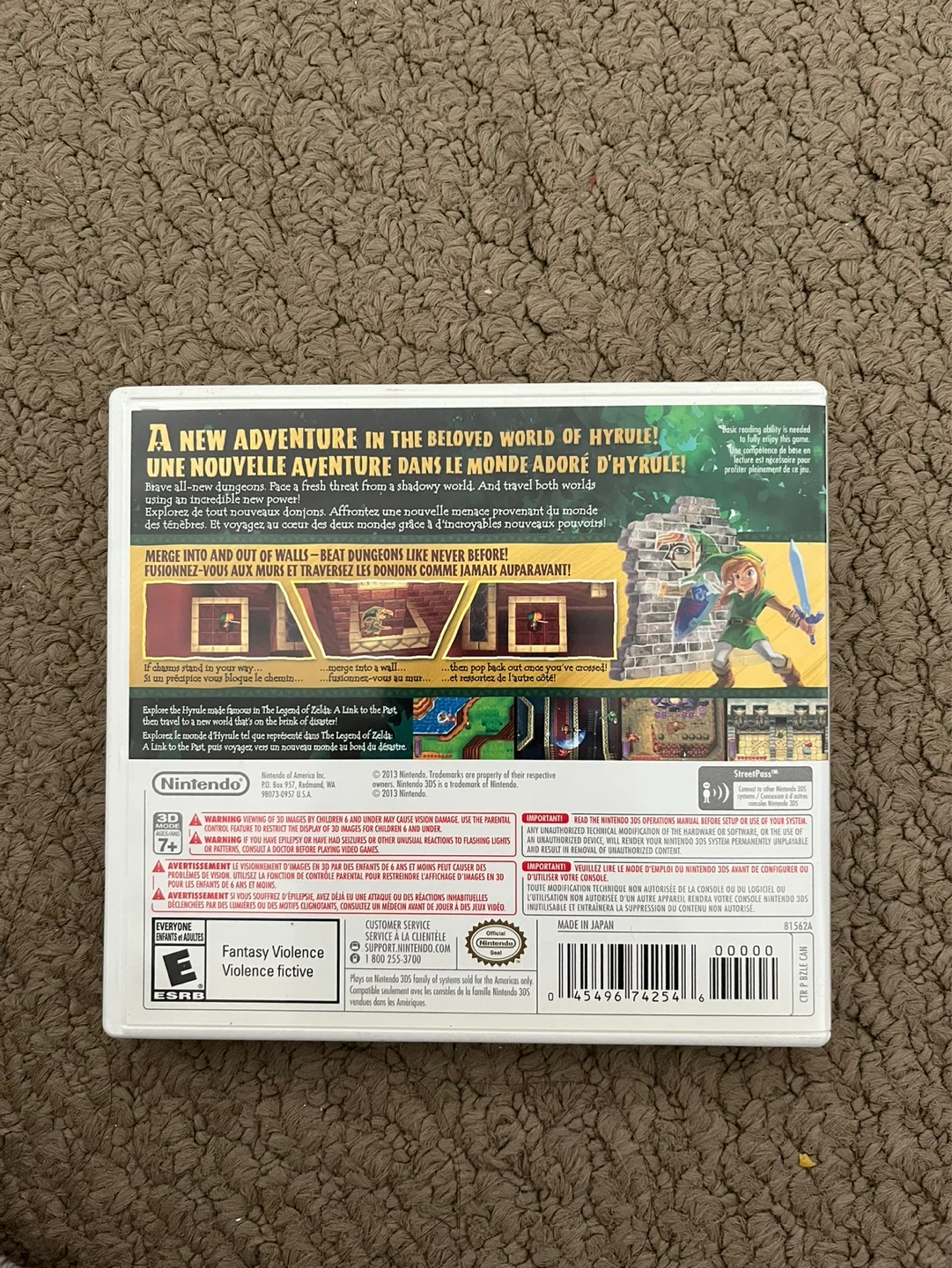 The Legend of Zelda: A Link Between Worlds Nintendo 3DS Game - photo 2