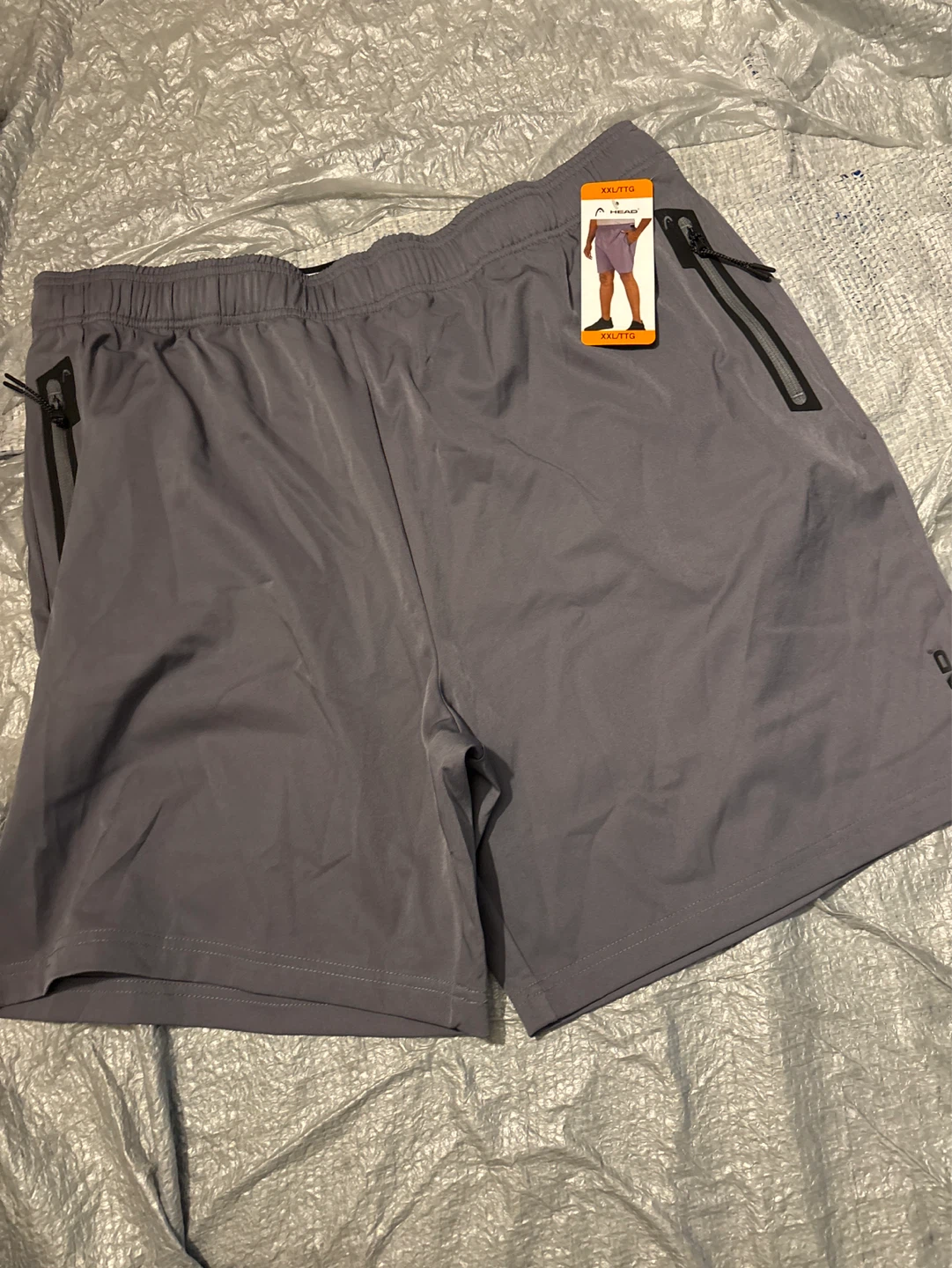 HEAD Men's Grey Athletic Shorts XXL