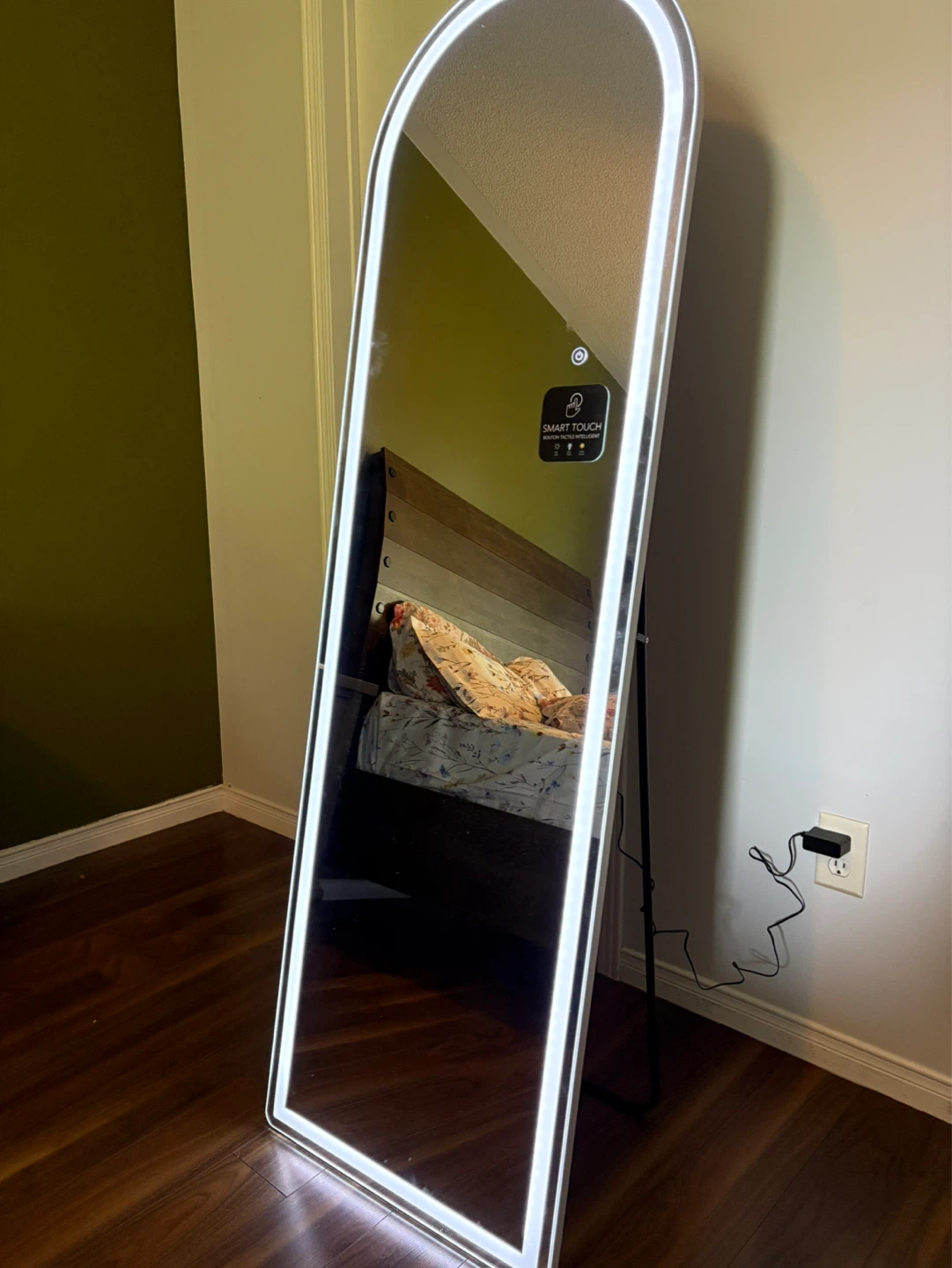 LED Full-Length Arched Mirror – 3 Light Settings - photo 2