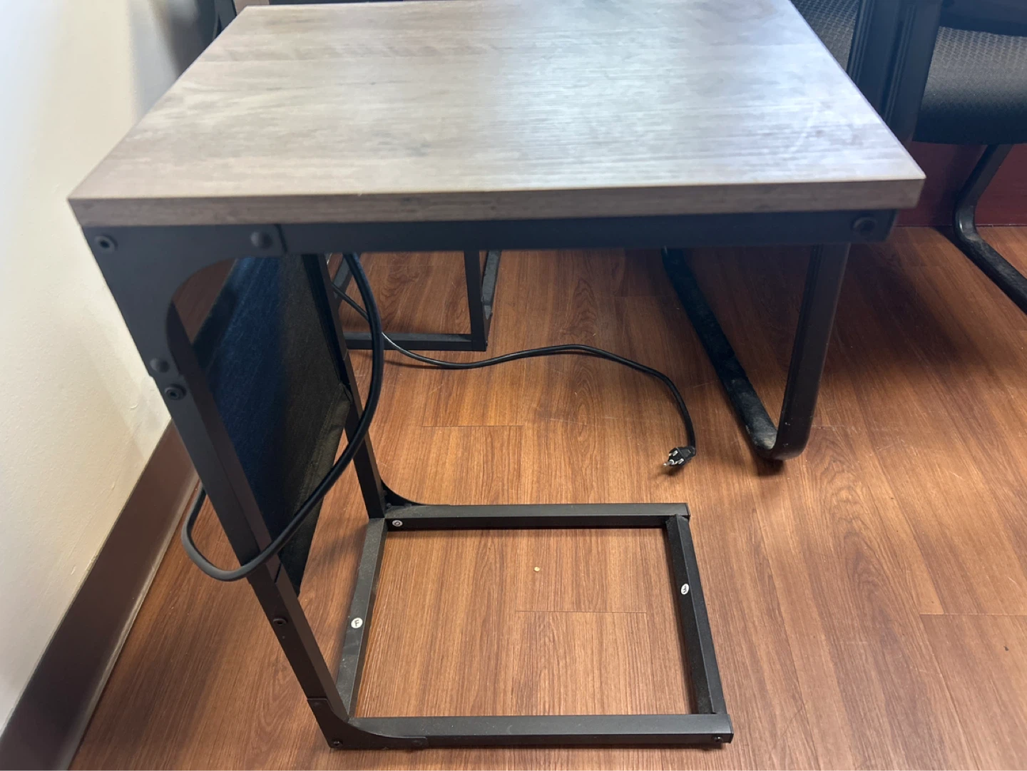 C-Table with Built-in Outlet and USB Ports