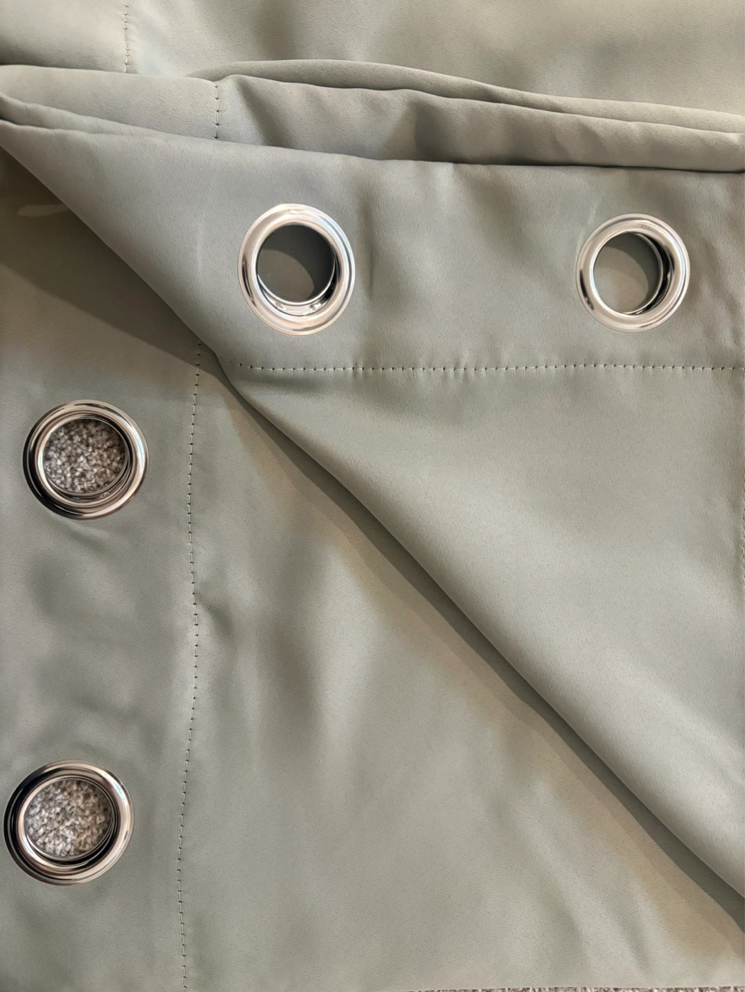 Lazzyy Blackout Velvet Sage Green Curtains - photo 4