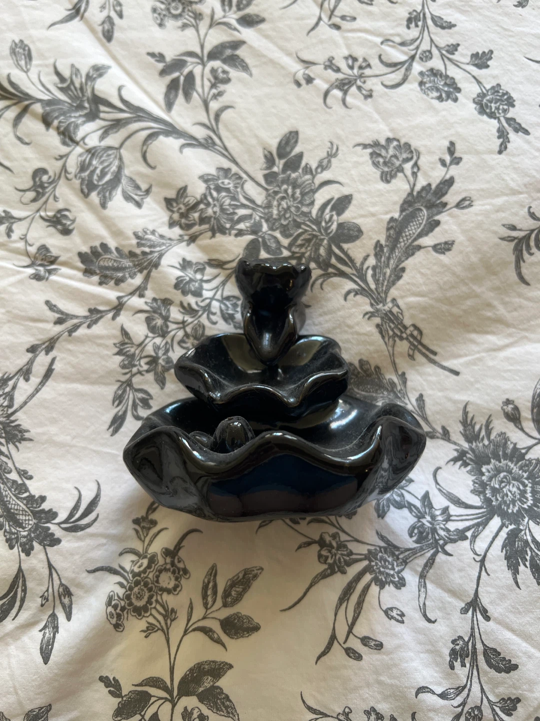 Black Ceramic Incense Burner