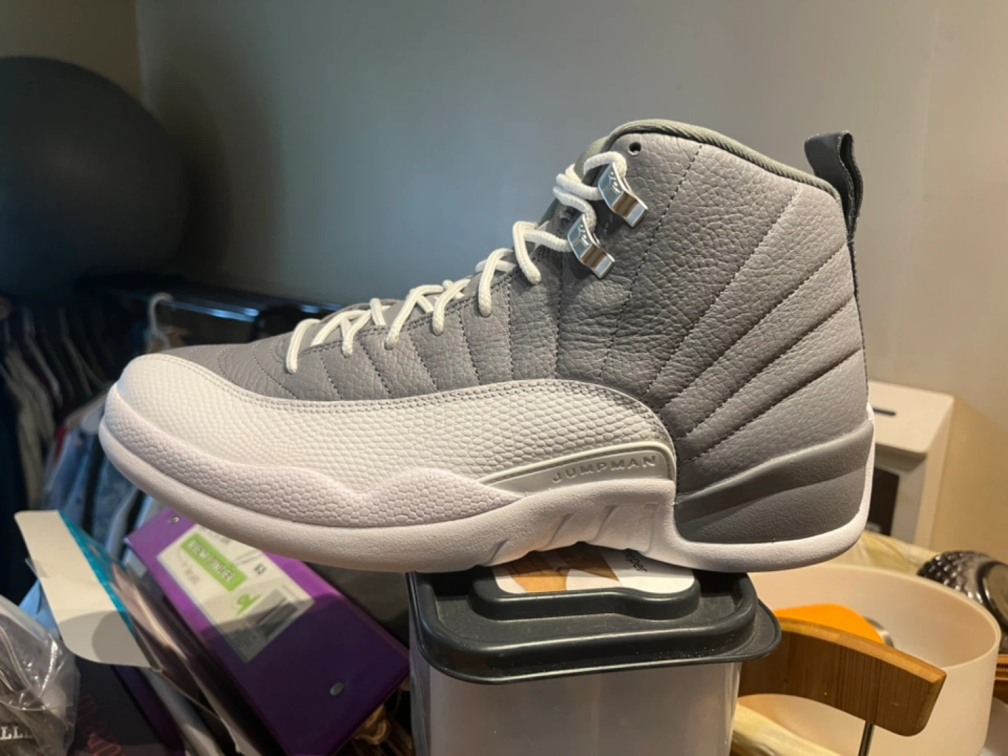 Air Jordan 12 Retro Stealth Cool Grey Size 12