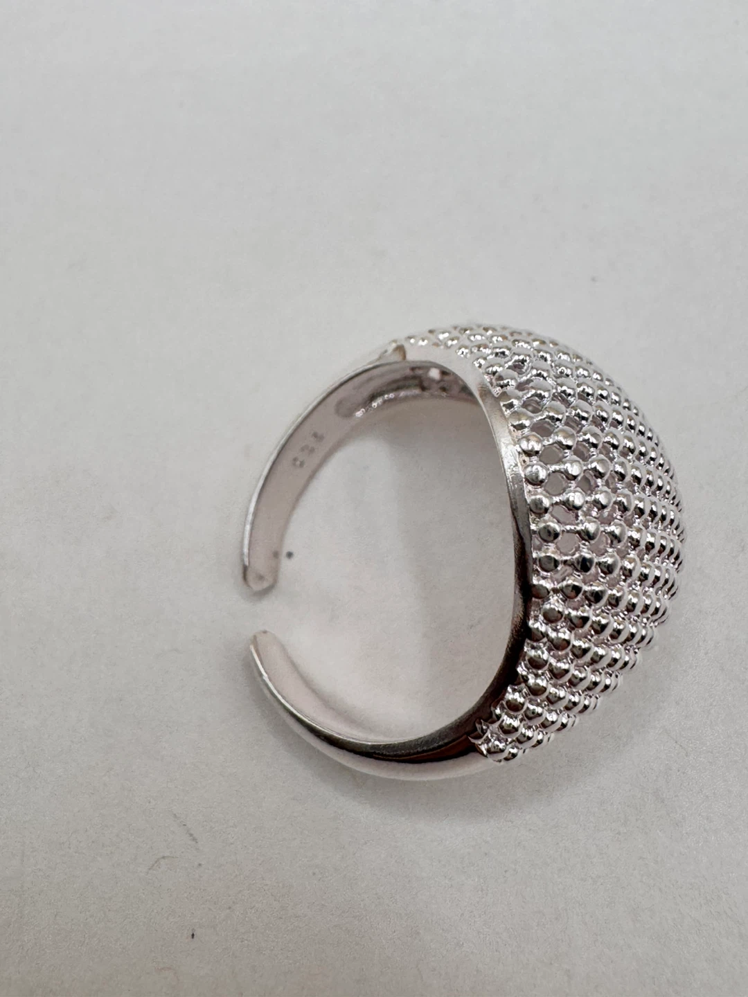 Sparkly Adjustable Ring Sterling silver 925 - photo 5