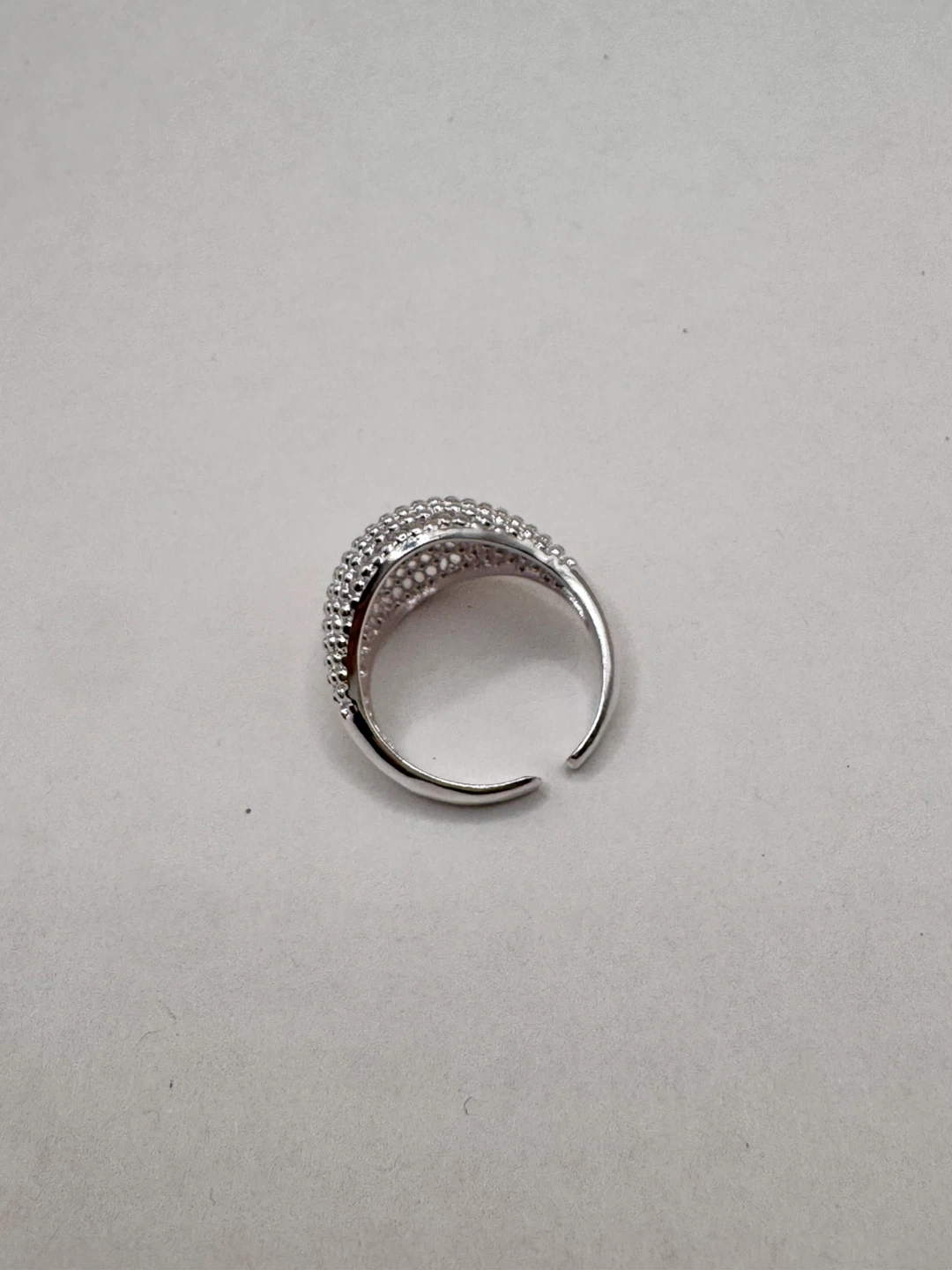 Sparkly Adjustable Ring Sterling silver 925 - photo 4