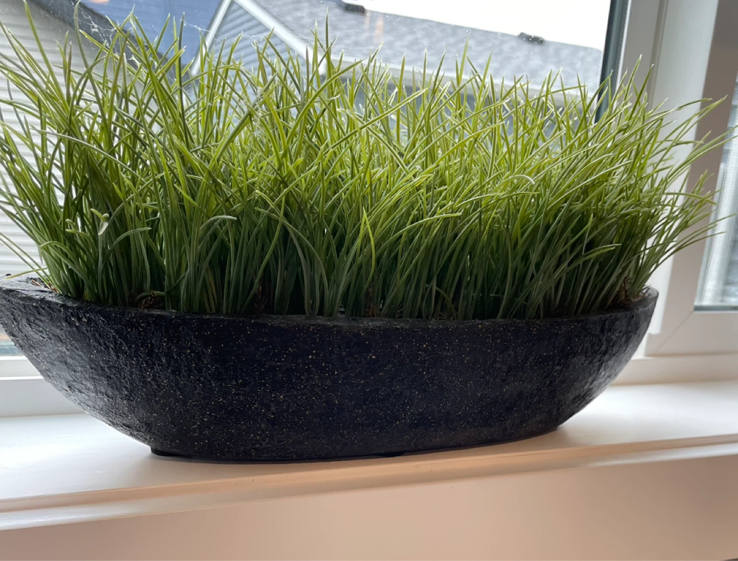 Pier 1 Imports Faux Grass Potted Plant - photo 2