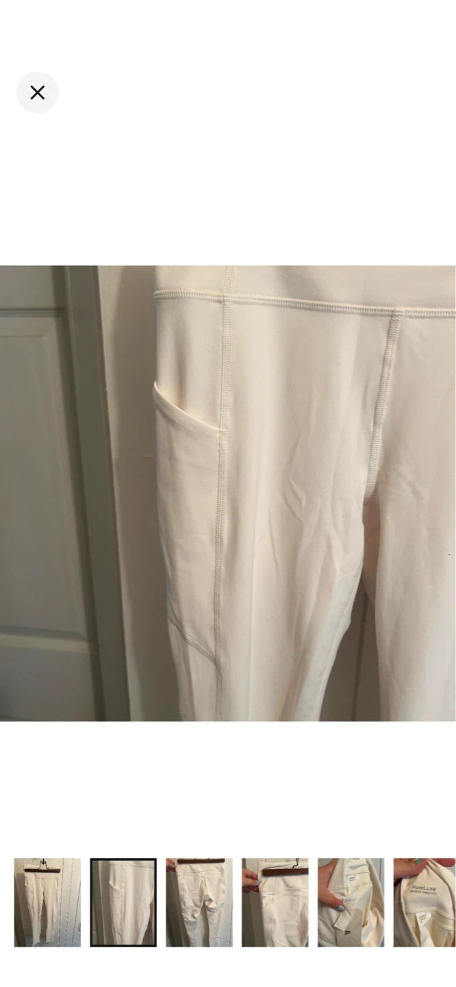 Fabletics White Pocket Leggings Size S - photo 2