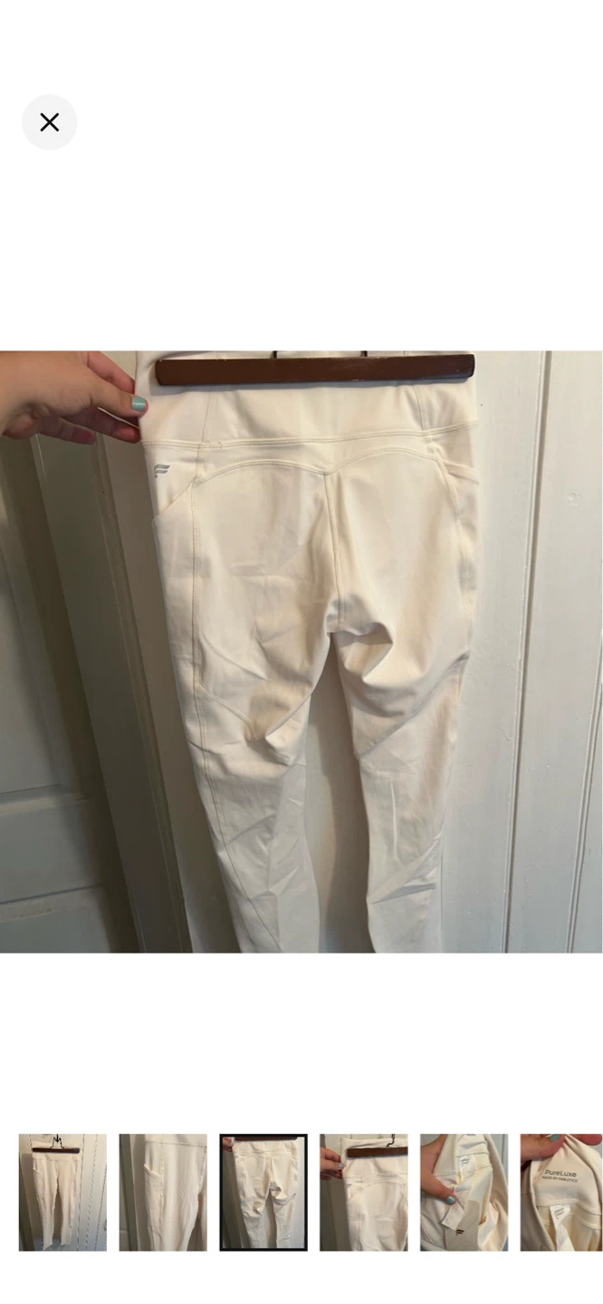 Fabletics White Pocket Leggings Size S - photo 3