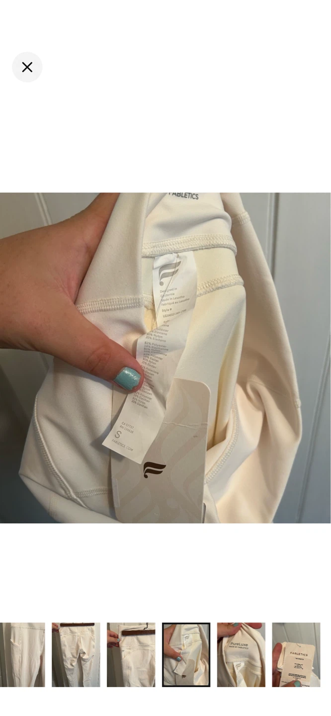 Fabletics White Pocket Leggings Size S - photo 5