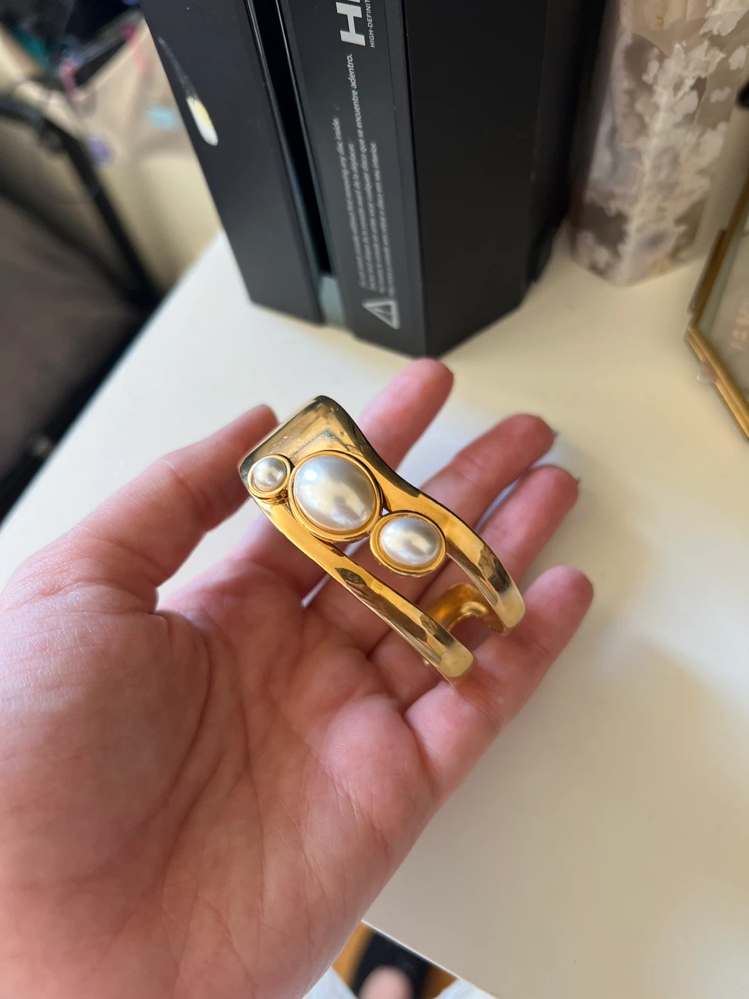 Gold Tone Cuff Bracelet