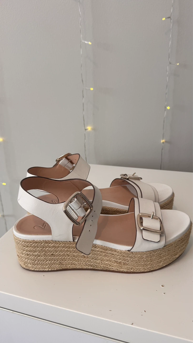 27 EDIT White Platform Espadrille Sandals | Size 10 - photo 3