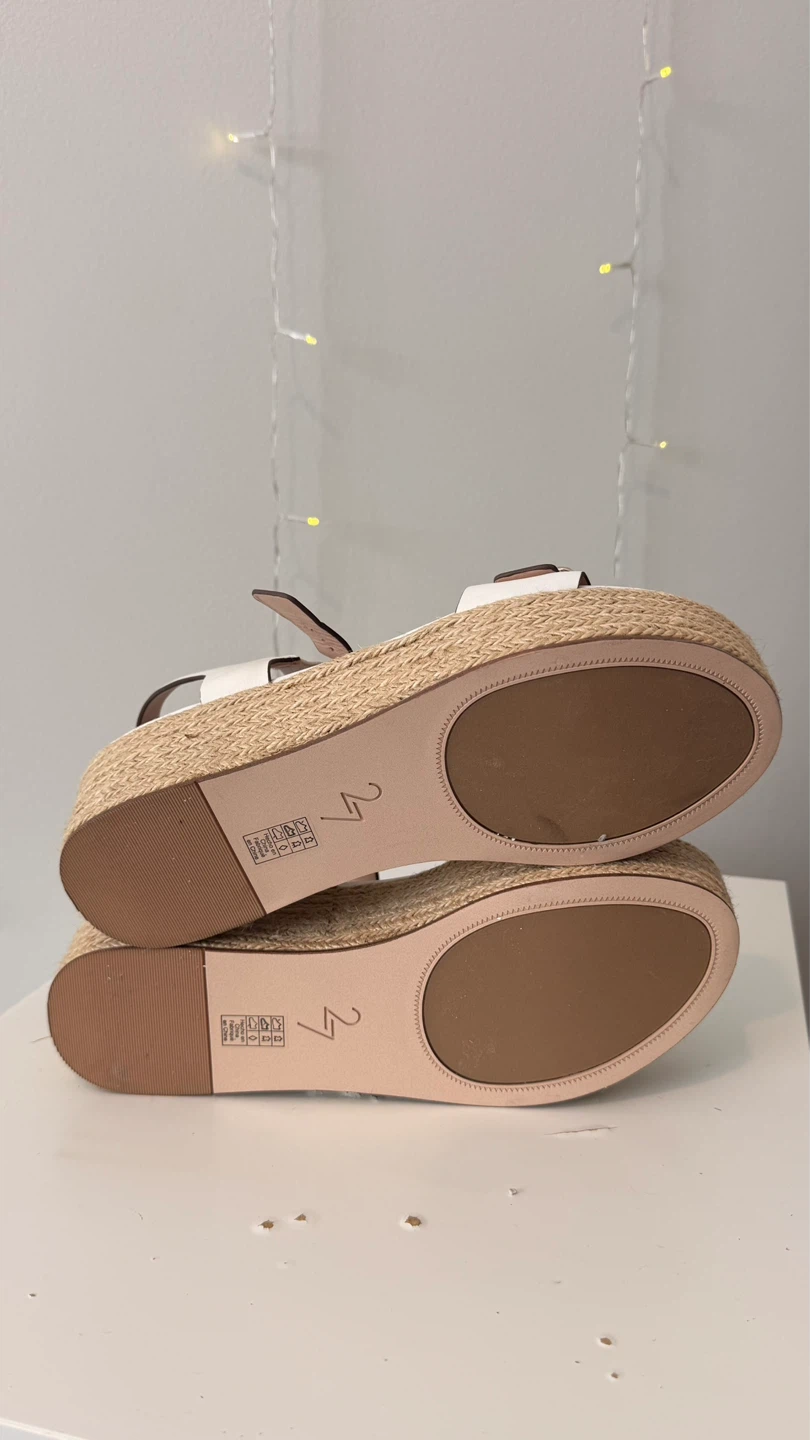 27 EDIT White Platform Espadrille Sandals | Size 10 - photo 4