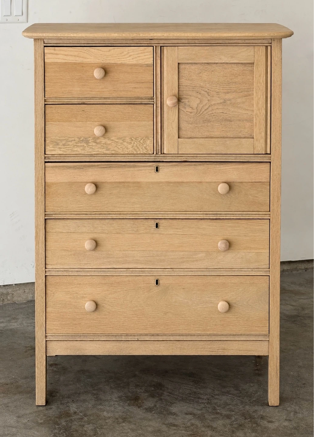 Wooden Chest of Drawers with Cabinet - photo 2