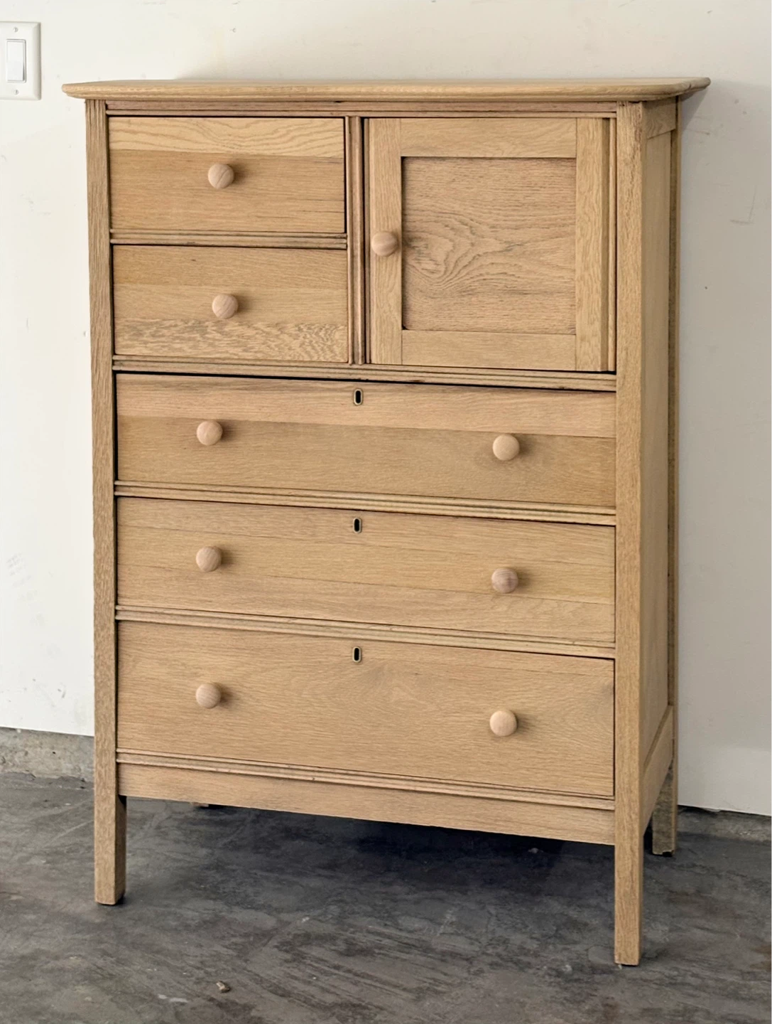 Wooden Chest of Drawers with Cabinet - photo 3