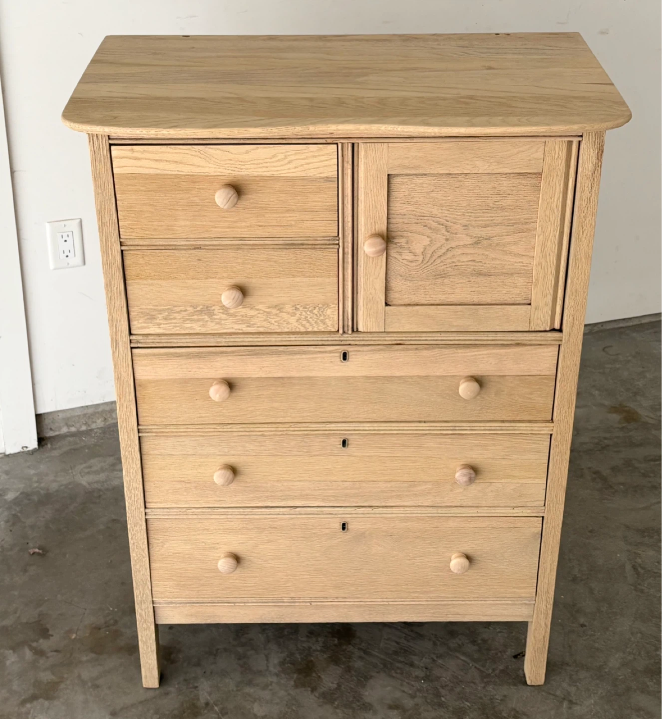 Wooden Chest of Drawers with Cabinet - photo 4