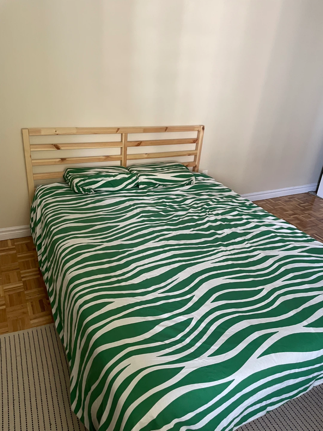 Wooden Bed Frame with Foam Mattress - photo 2