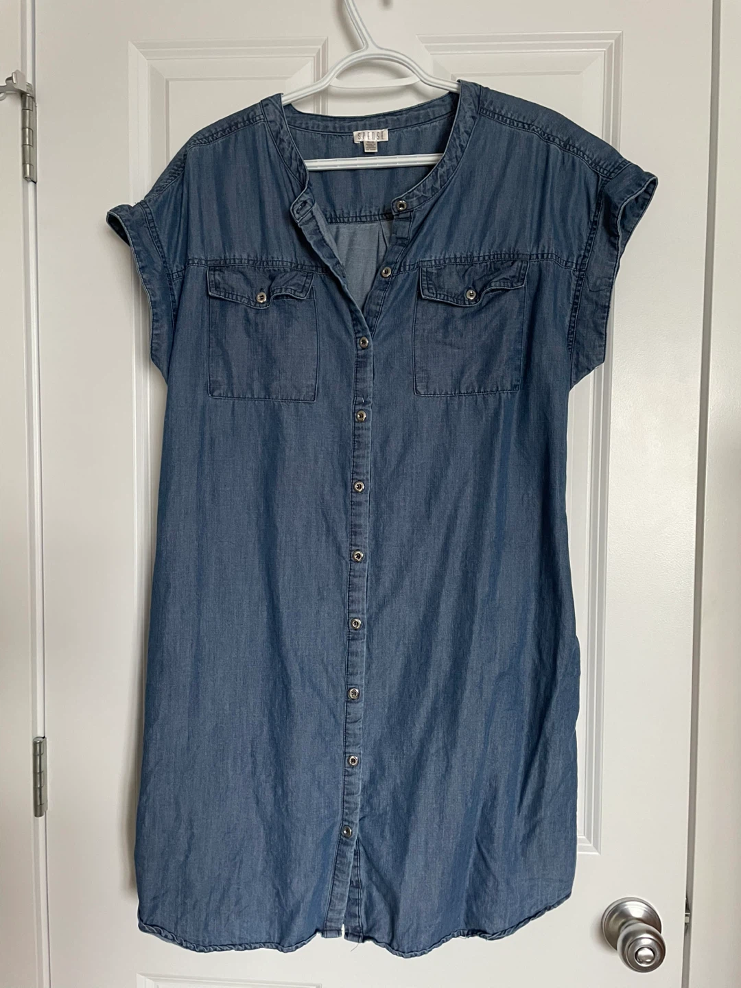 SPENSE Denim Shirt Dress