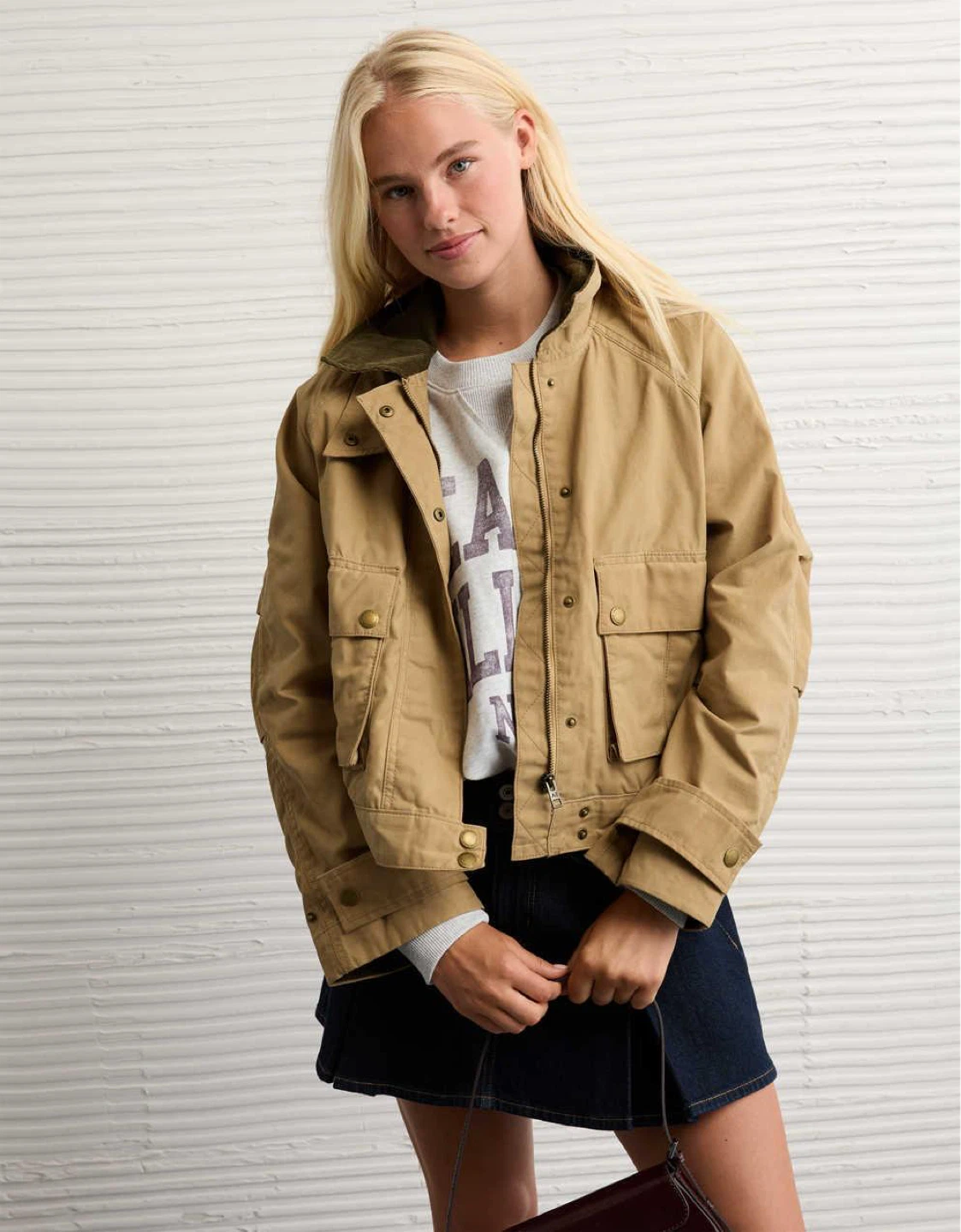 American Eagle Cropped Utility Barn Corduroy Jacket |  XL | NWT