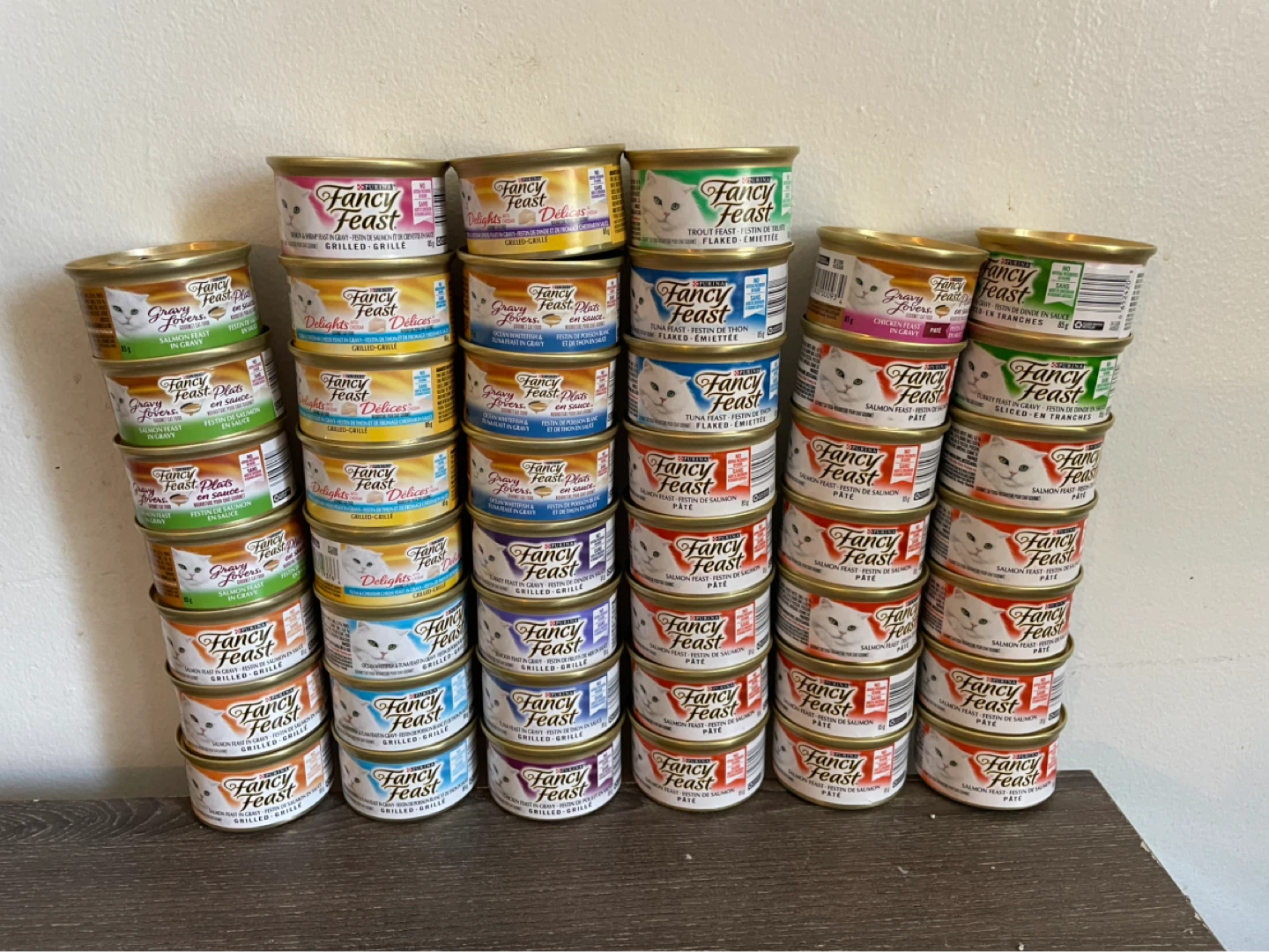 45pc Fancy Feast Wet Cat Food Lot