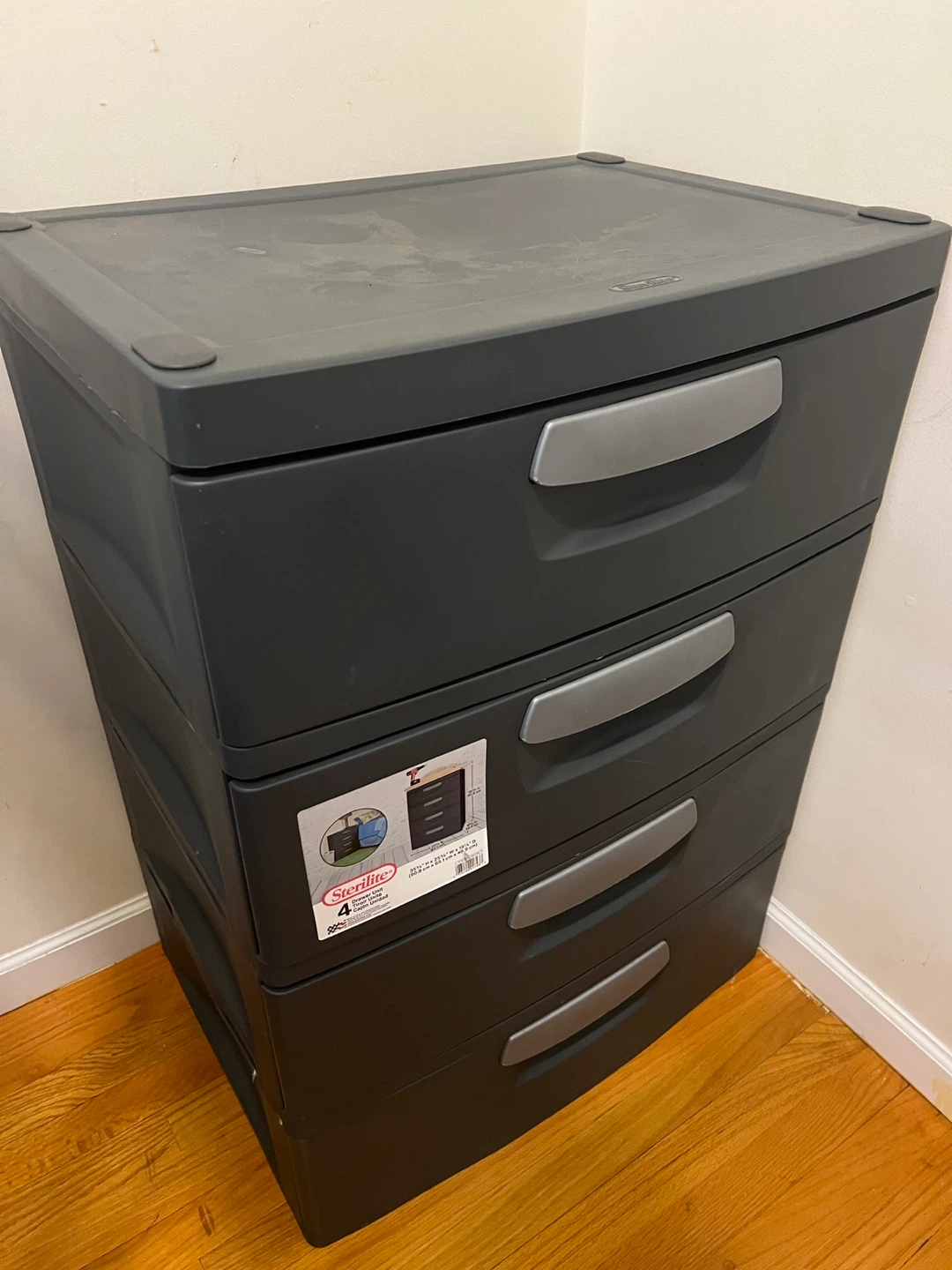 Sterilite 4 Drawer Plastic Rolling Cart - photo 3