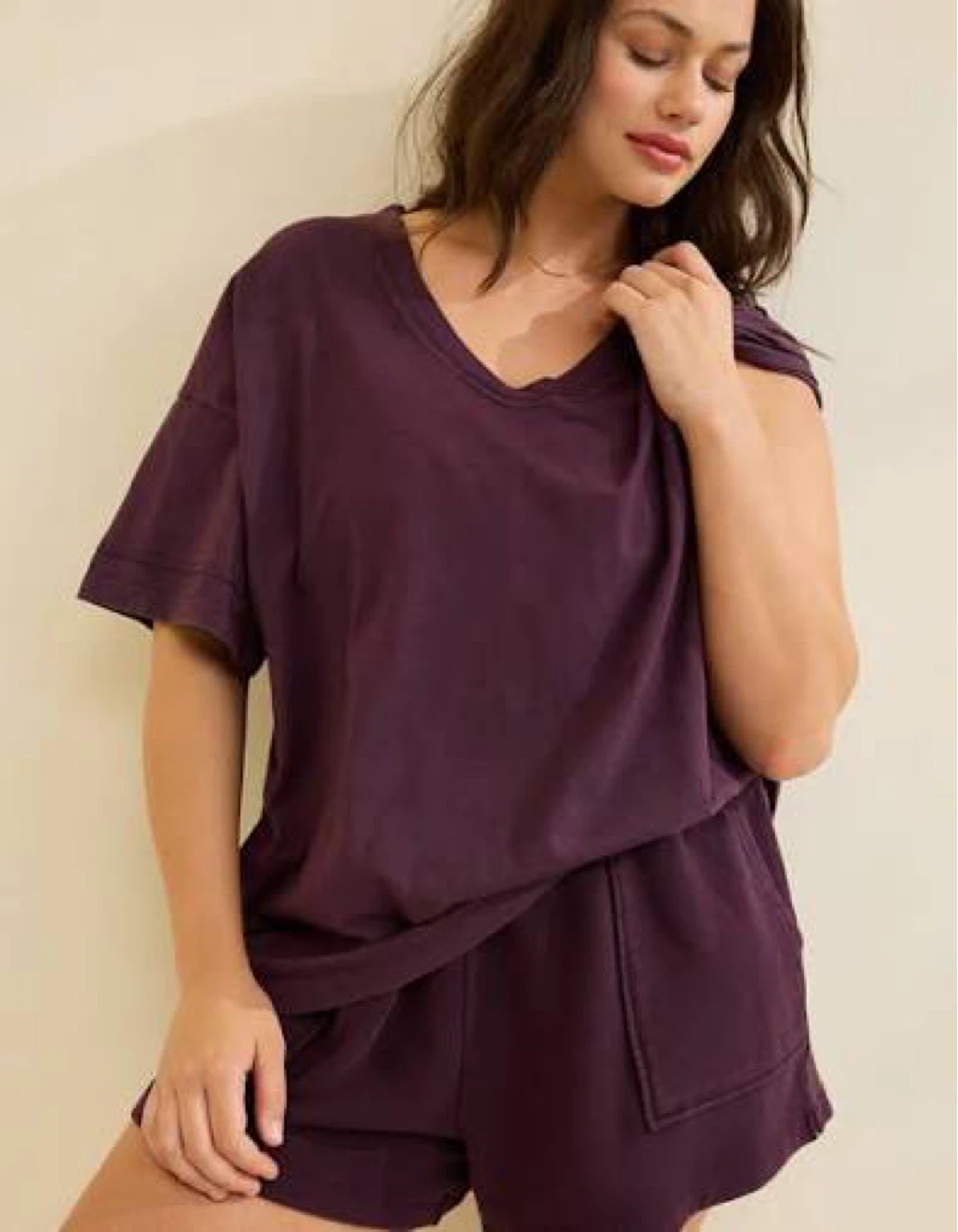 Aerie Oversized Boyfriend V-Neck T-Shirt | XL | NWT