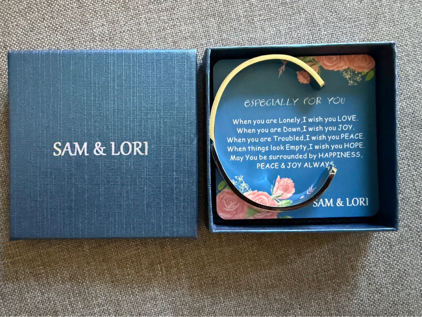NEW - Sam & Lori Inspirational Cuff Bracelet