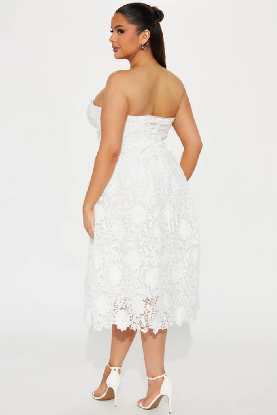 Fashion Nova Curve Lace MIDI Dress | 1XL | Wedding NWT - photo 2
