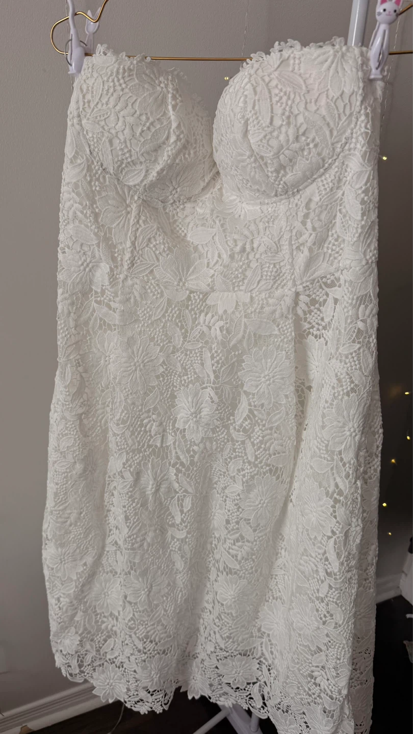 Fashion Nova Curve Lace MIDI Dress | 1XL | Wedding NWT - photo 5