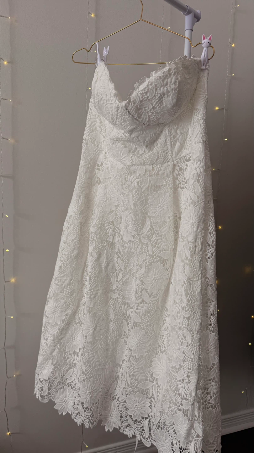 Fashion Nova Curve Lace MIDI Dress | 1XL | Wedding NWT - photo 4