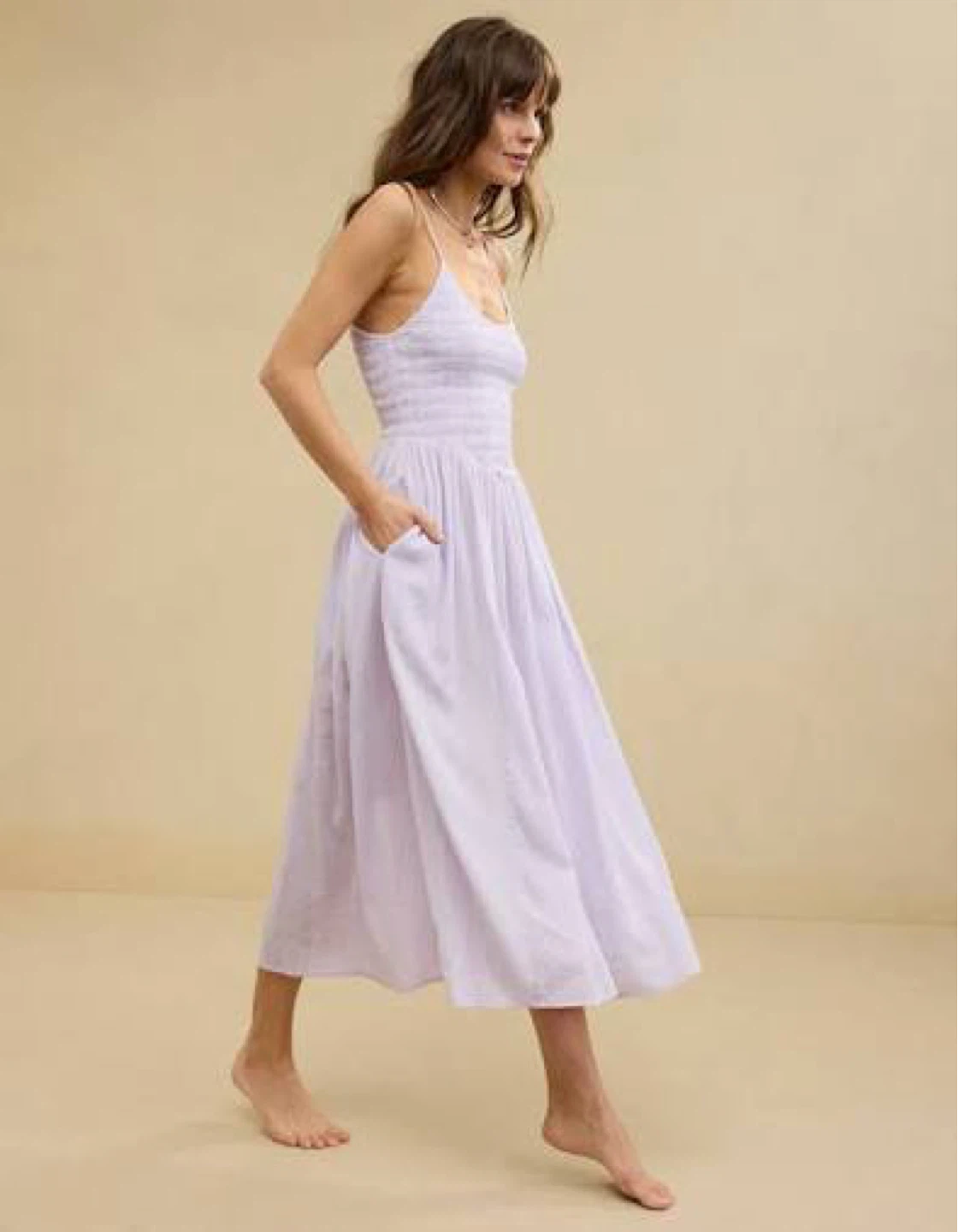 Aerie At The Barre Lilac Midi Dress | XL | NWT