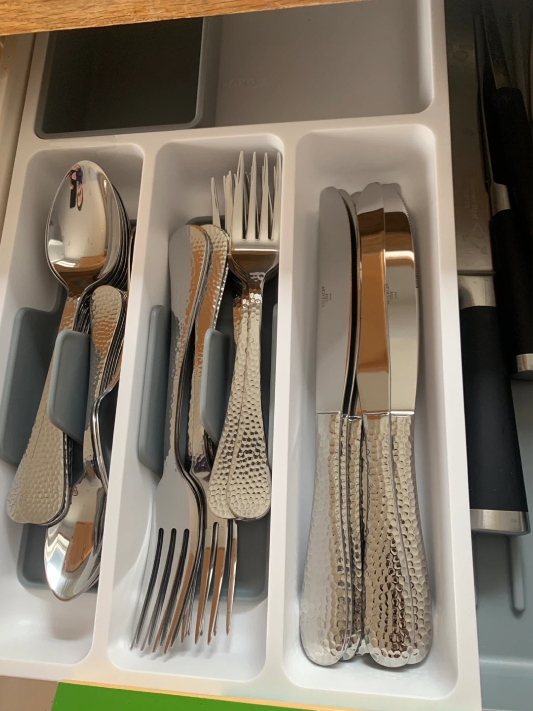 Pots, pans, cutlery, knives