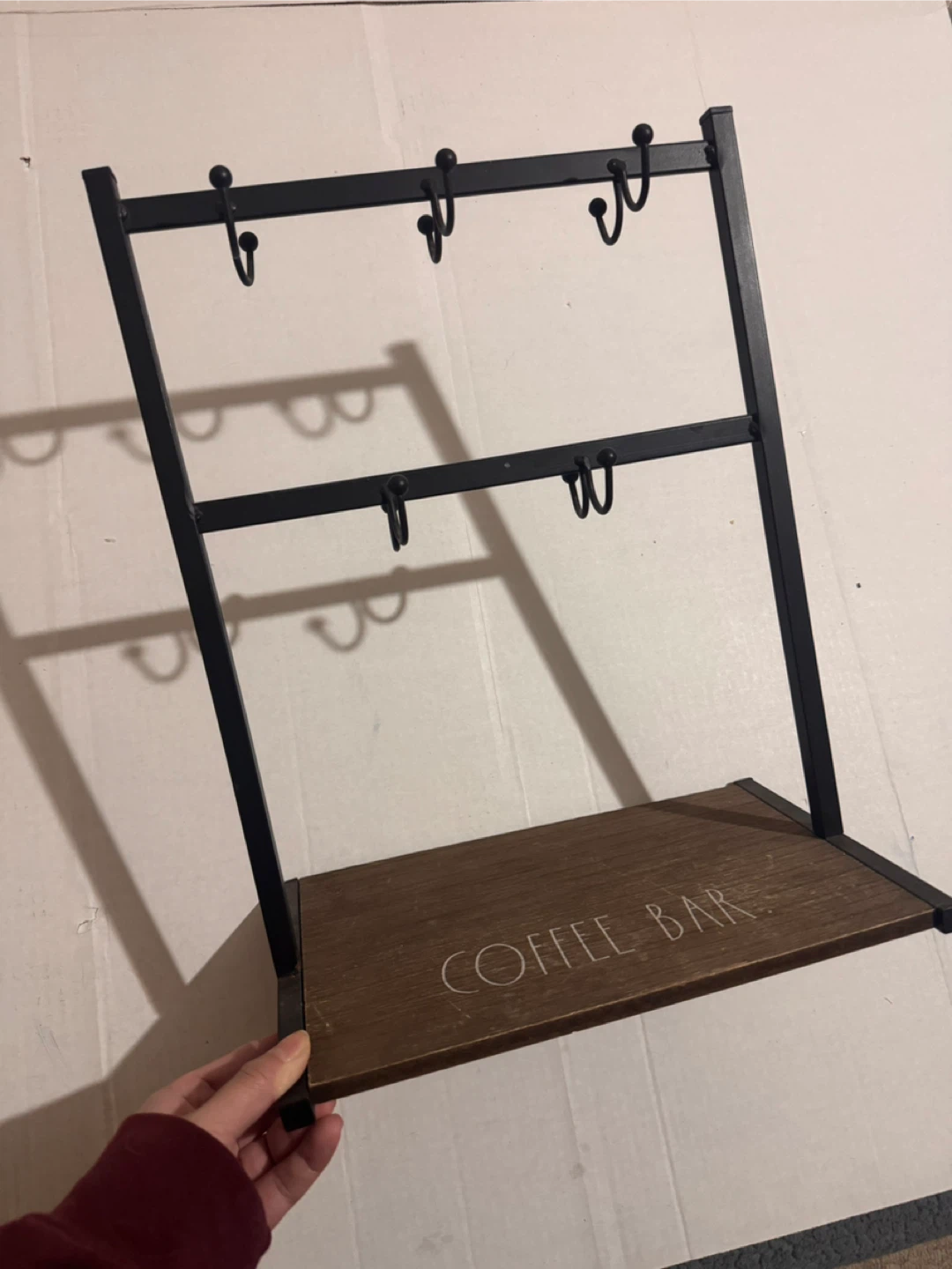 Coffee Bar Mug Holder Shelf