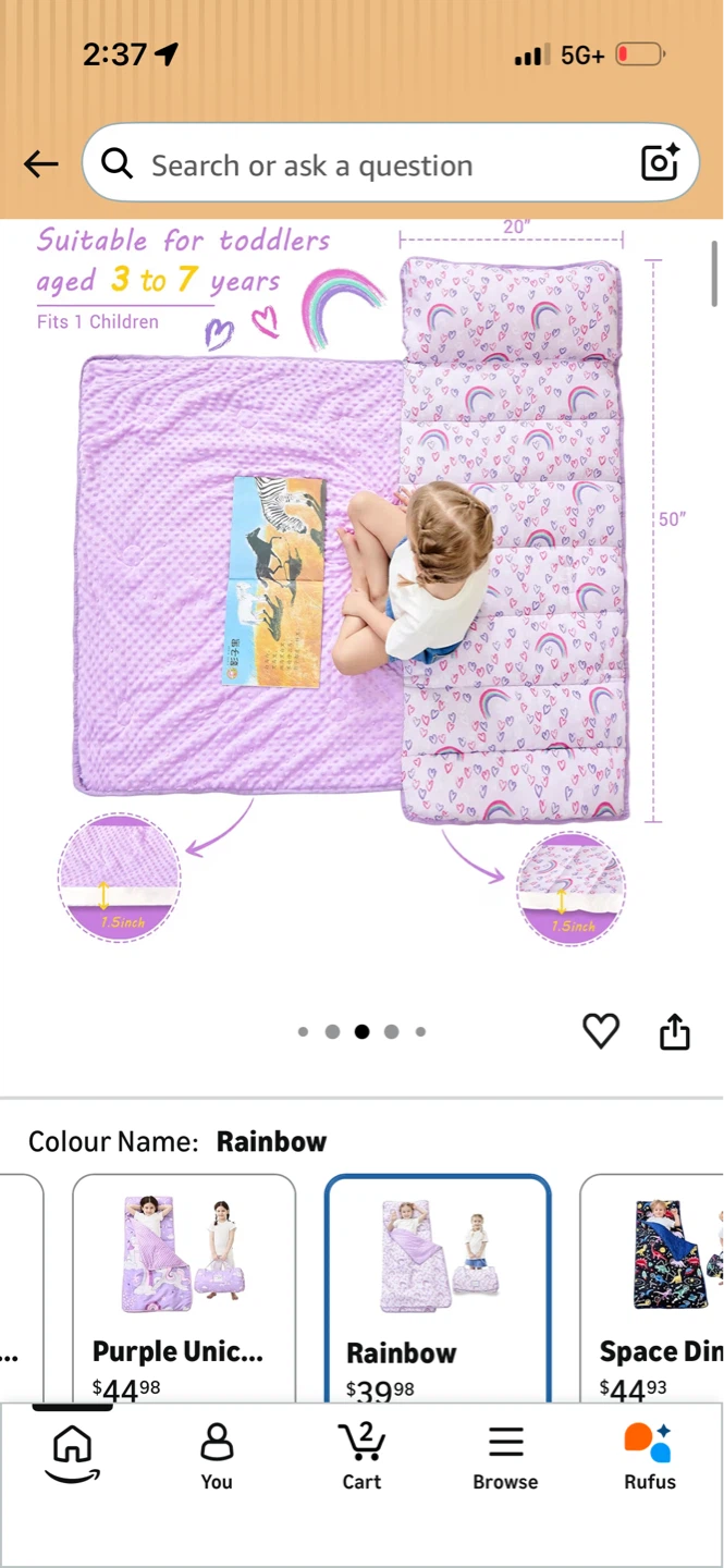 3 Toddler Nap Mats with Pillow - photo 2