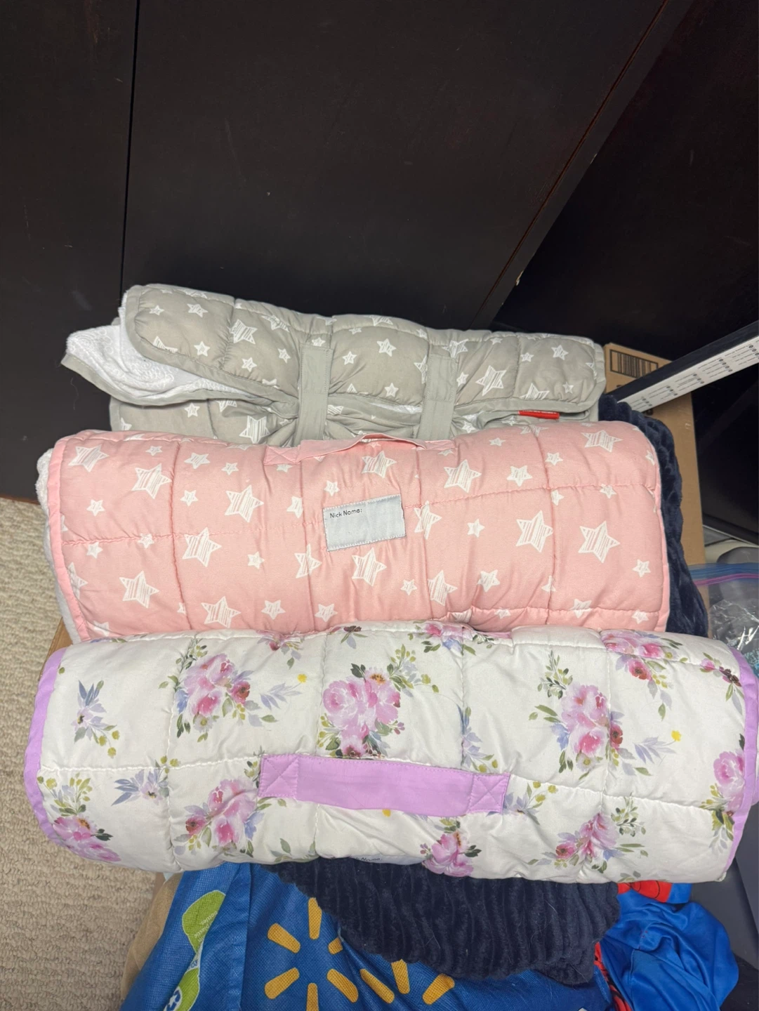 3 Toddler Nap Mats with Pillow