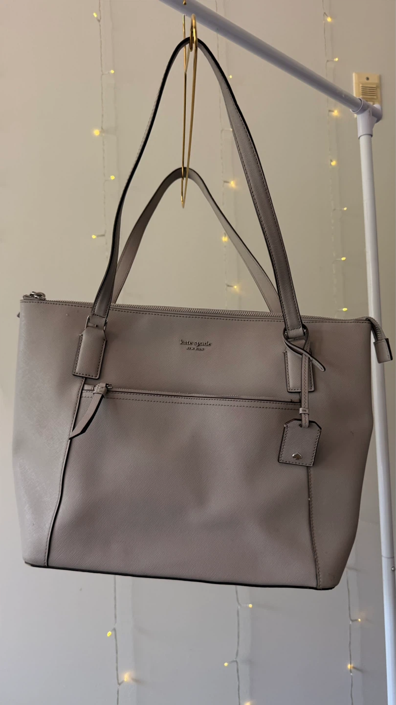 Kate Spade New York Large Saffino Zip Tote | Grey - photo 2