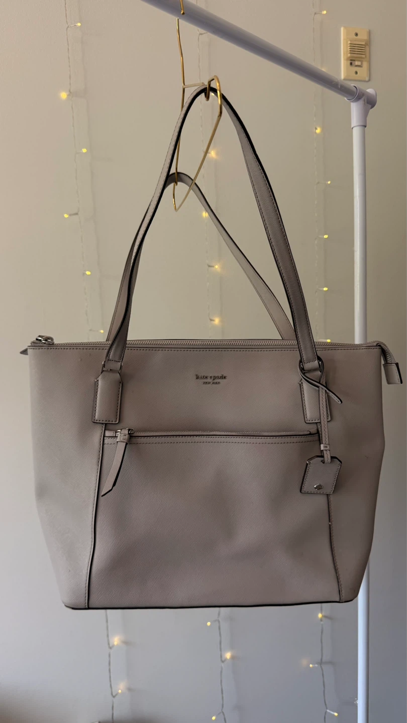 Kate Spade New York Large Saffino Zip Tote | Grey