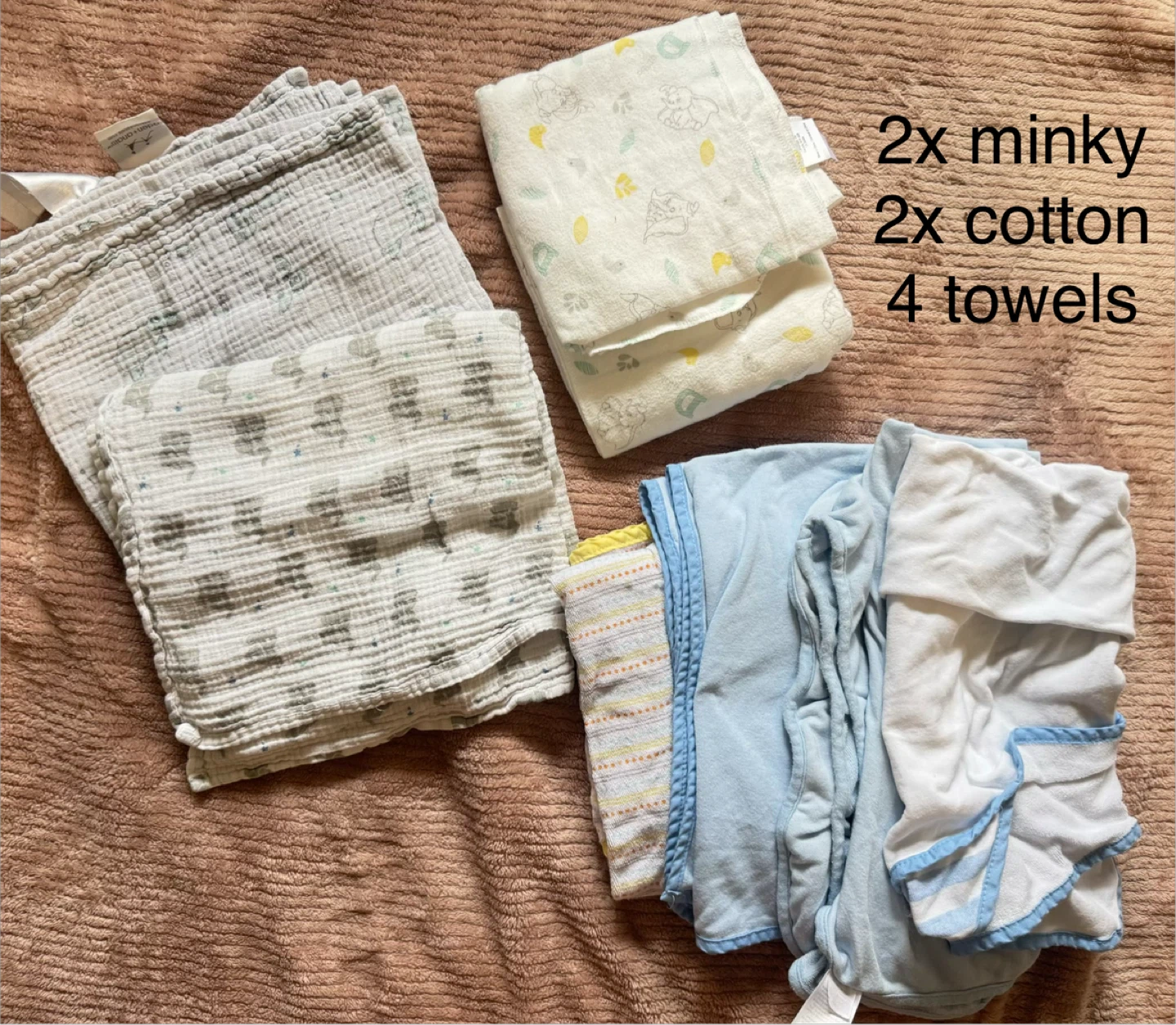 Baby blankets and towels