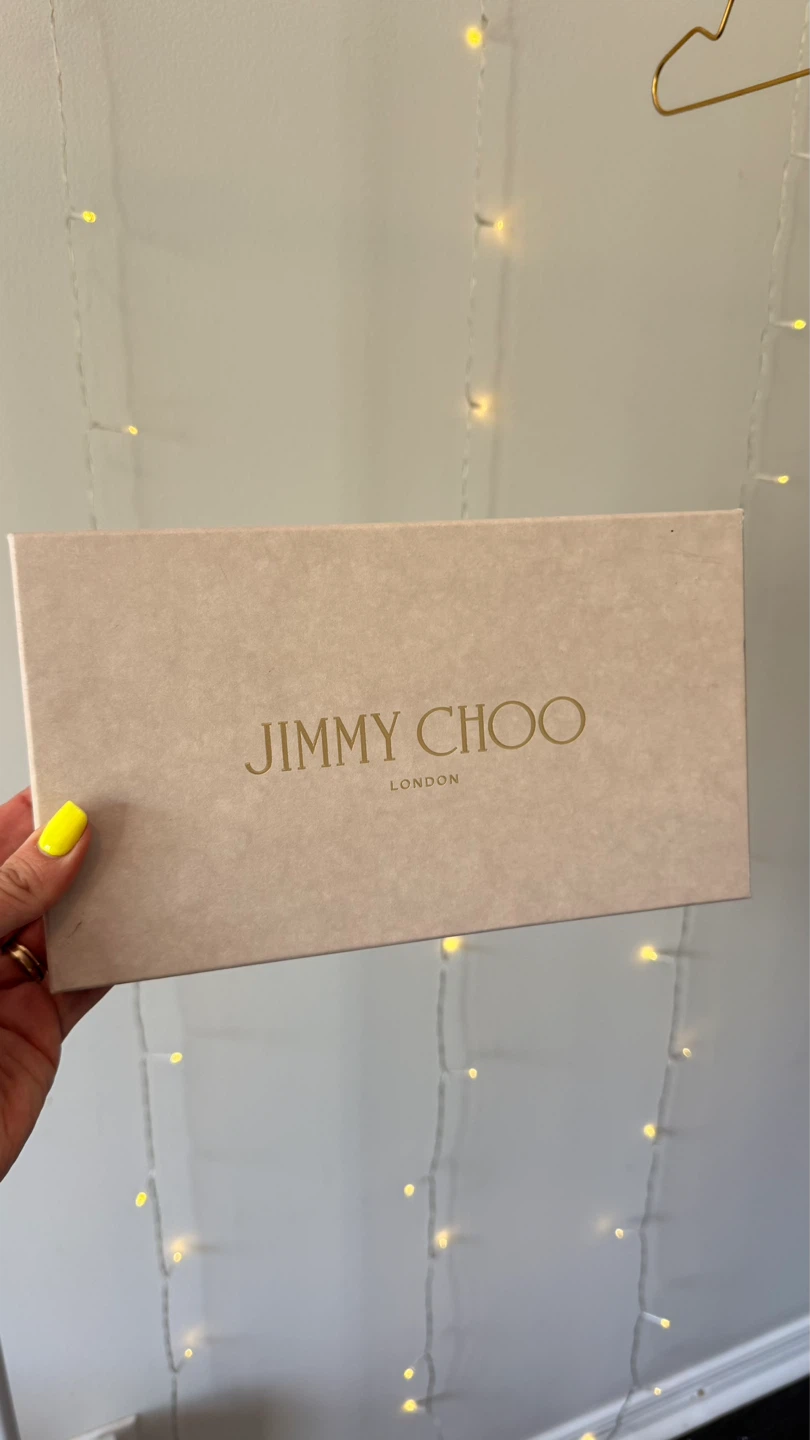 Jimmy Choo Margot Chain Clutch–Tea Rose Glitter | BNIB - photo 2