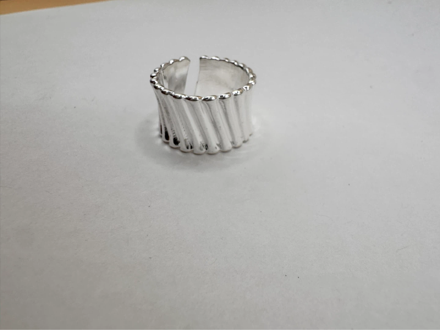 Sterling Silver 925 “Ribbed" Ring
