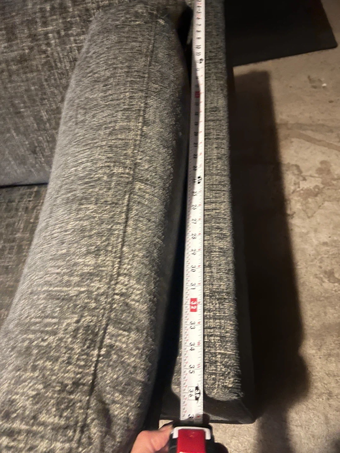 Grey fabric 8ft sofa - photo 5