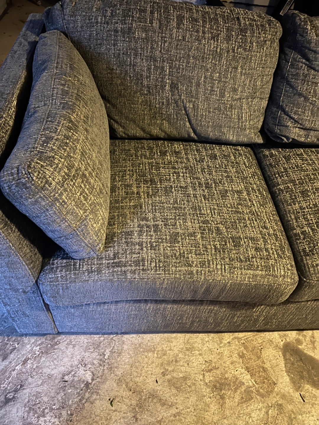 Grey fabric 8ft sofa - photo 4