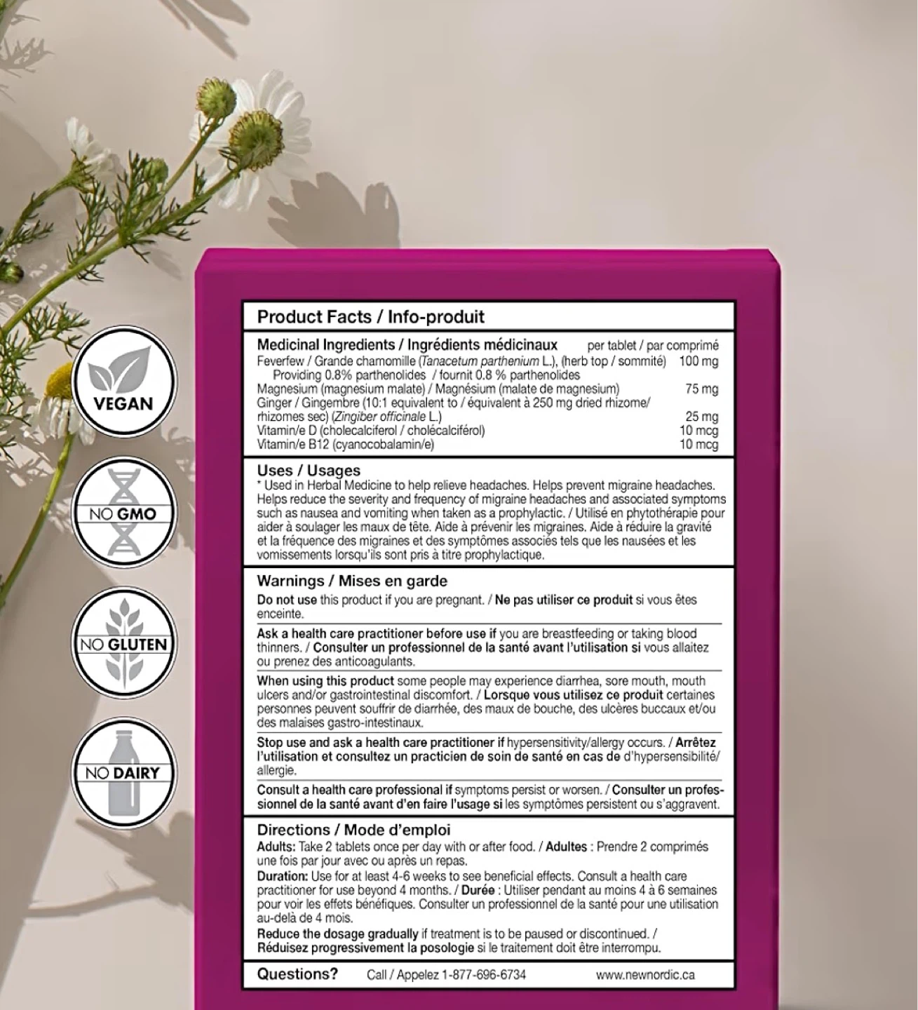 New Nordic Migraine Ease 60 Coated Tablets - photo 2