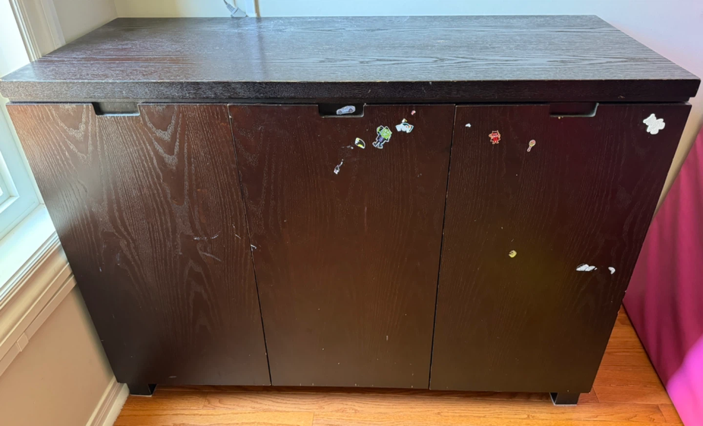 Wooden black sideboard